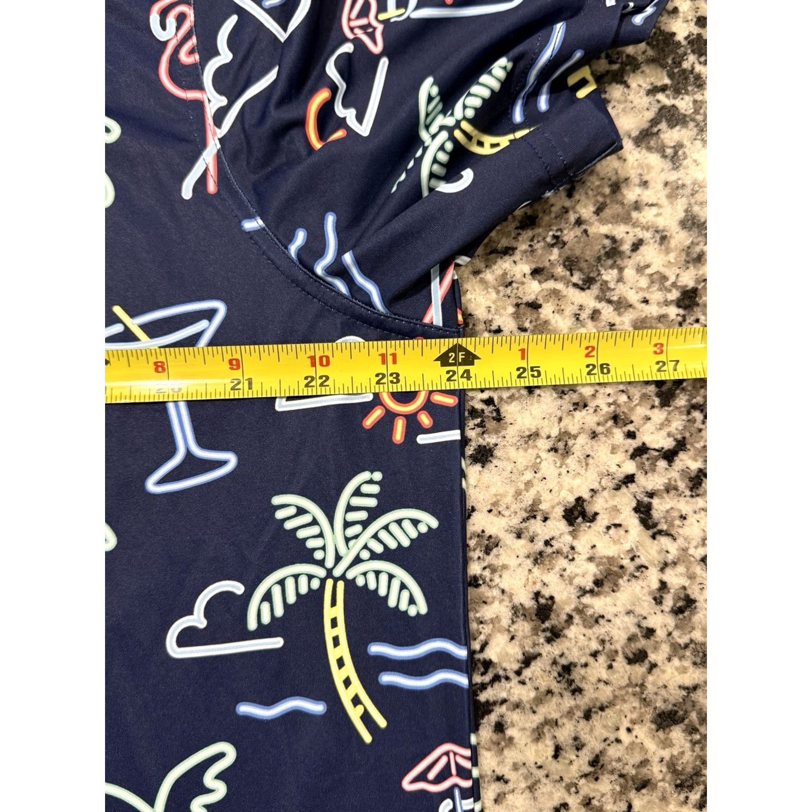 Chubbies Chubbies Polo Shirts Mens Short Sleeve XL Blue Neon Palm Performance Polo Mens Short Sleeve XL Blue Chubbies Polo Size US XL / EU 56 / 4 - 3 Thumbnail
