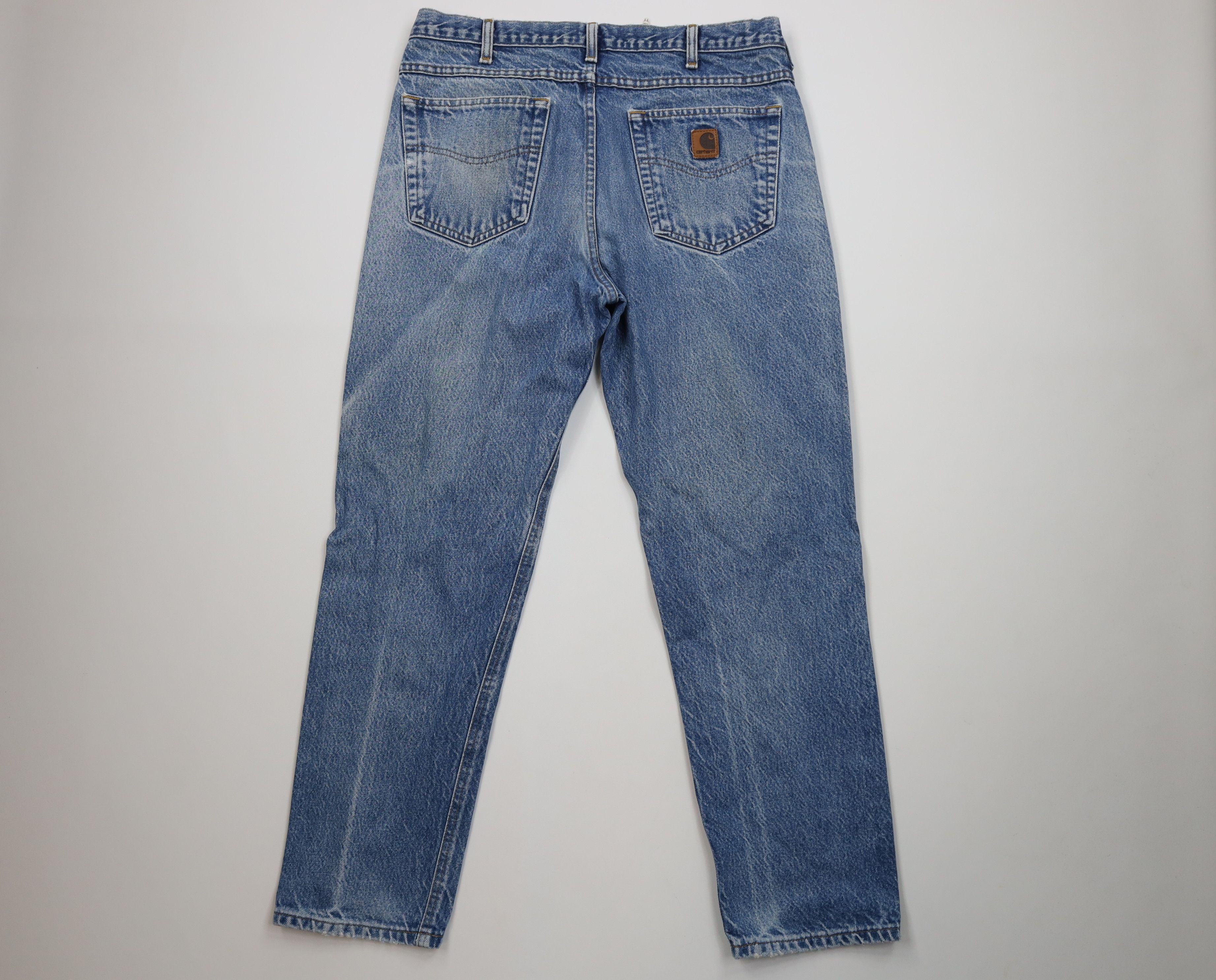 Carhartt Vintage Y2K Carhartt Straight Leg Denim Jeans Blue Cotton Size US 36 / EU 52 - 12 Thumbnail