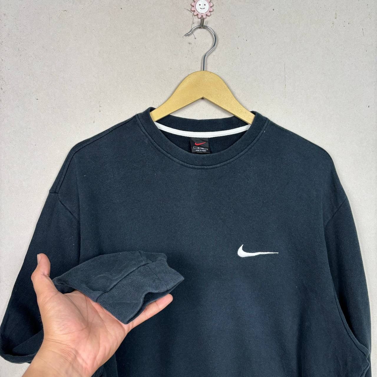 Nike Vintage Nike Sweatshirt Gray White Swoosh 90s M Size US M / EU 48-50 / 2 - 3 Thumbnail