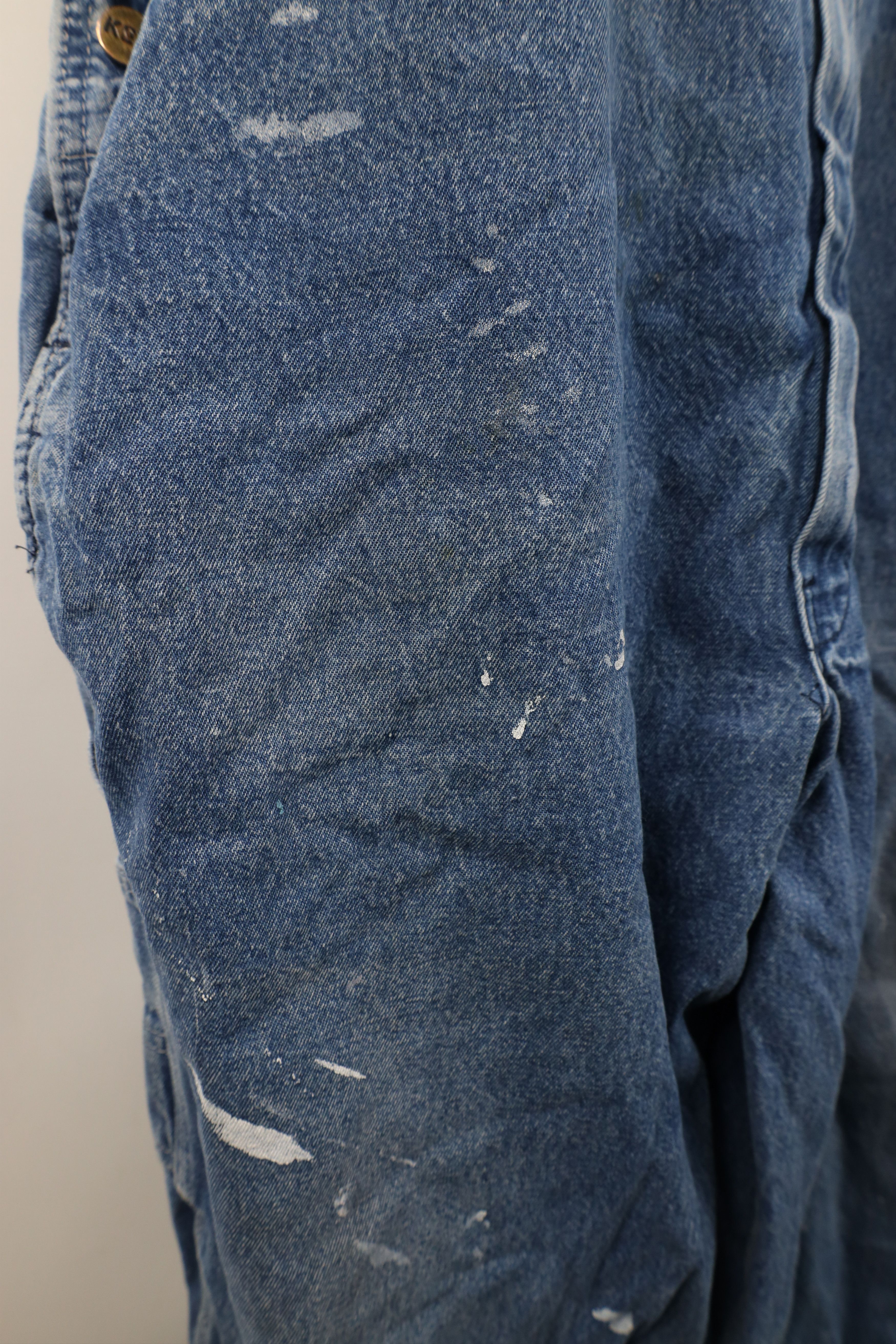 Vintage Vintage 90s Streetwear Thrashed Wide Leg Denim Overalls Size US 42 / EU 58 - 5 Thumbnail