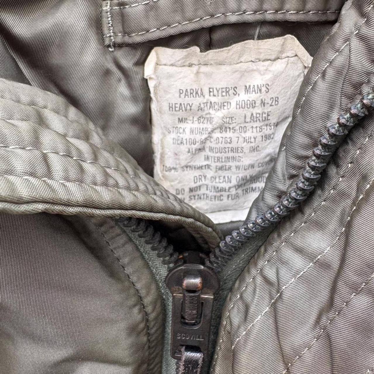 Alpha Industries Vintage 1982 Military Alpha Industries N-2B Flight Jacket Size US L / EU 52-54 / 3 - 6 Thumbnail