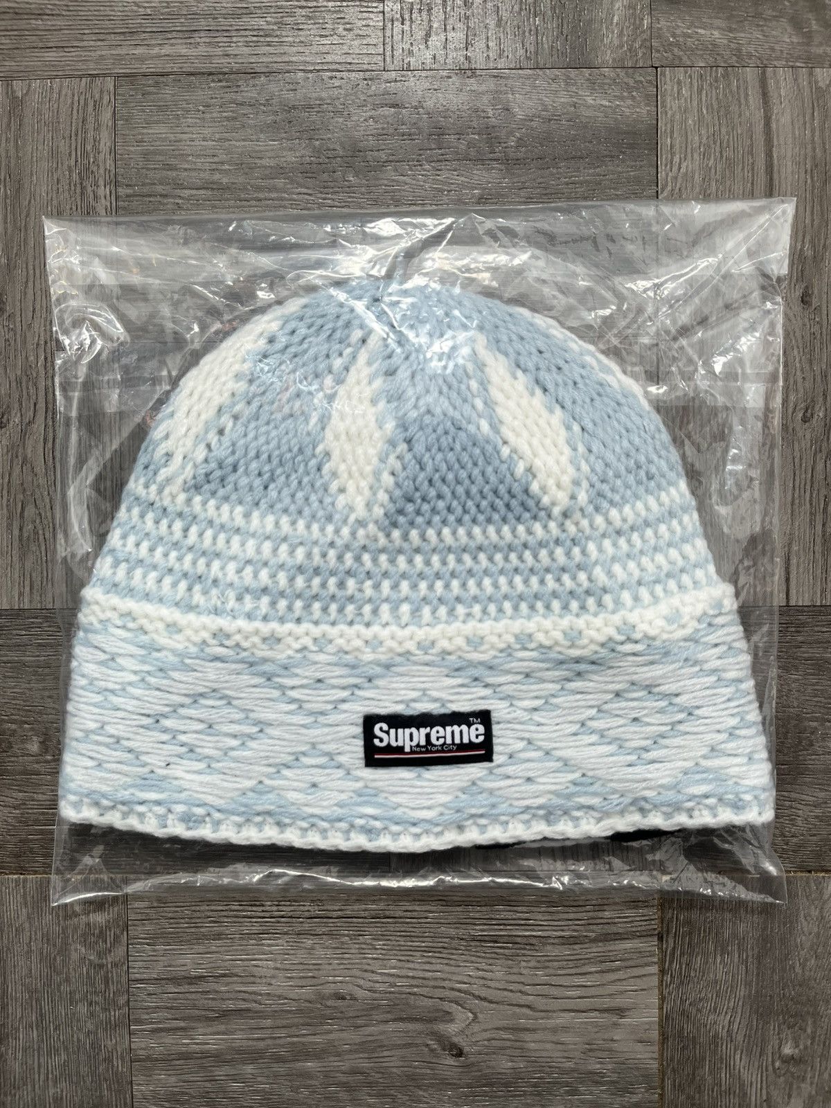 Supreme Diamond Beanie Light Blue
