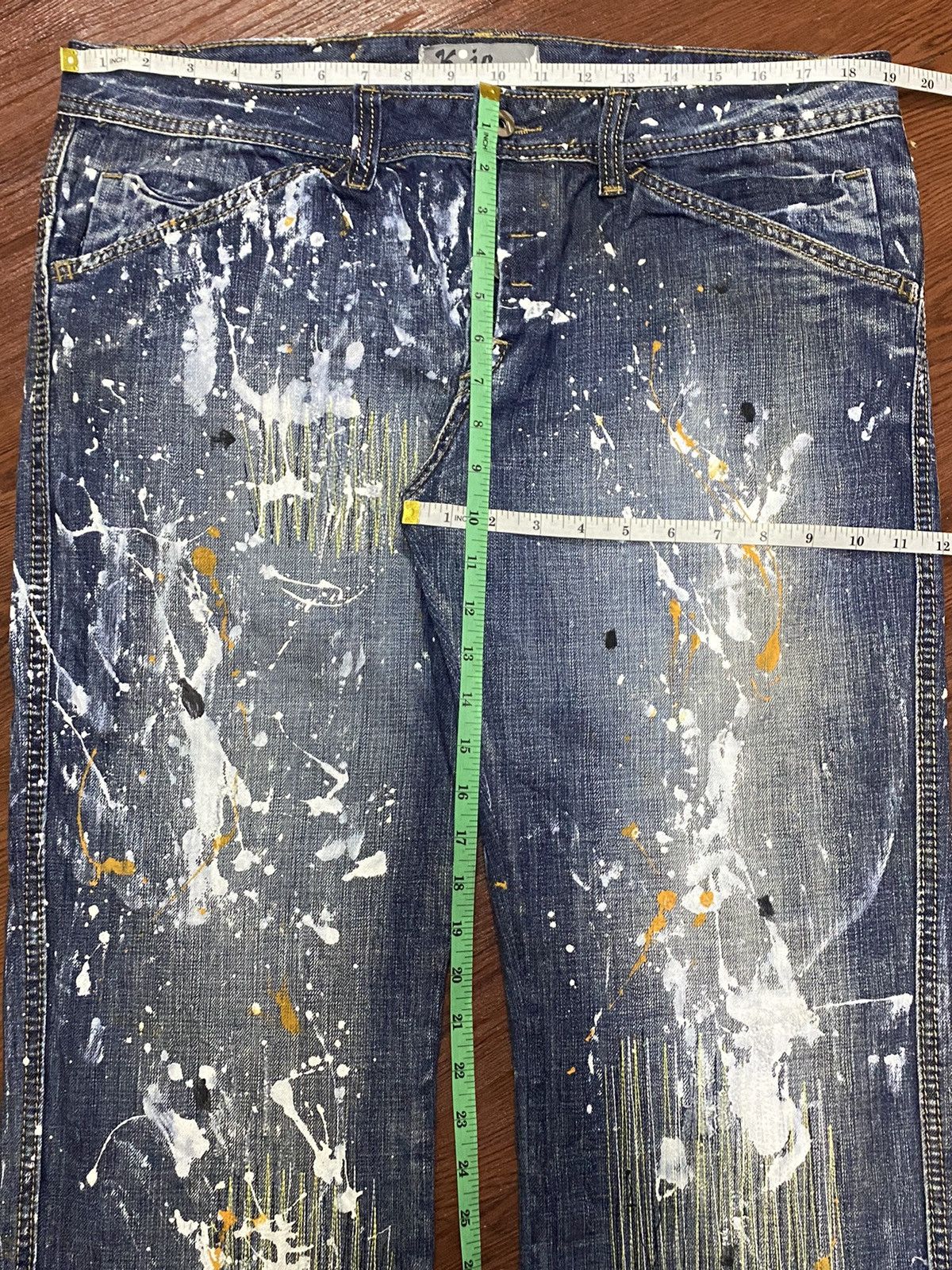 Japanese Brand Vintage Japanese Brands Paint Splatter Jeans Size US 38 / EU 54 - 18 Thumbnail