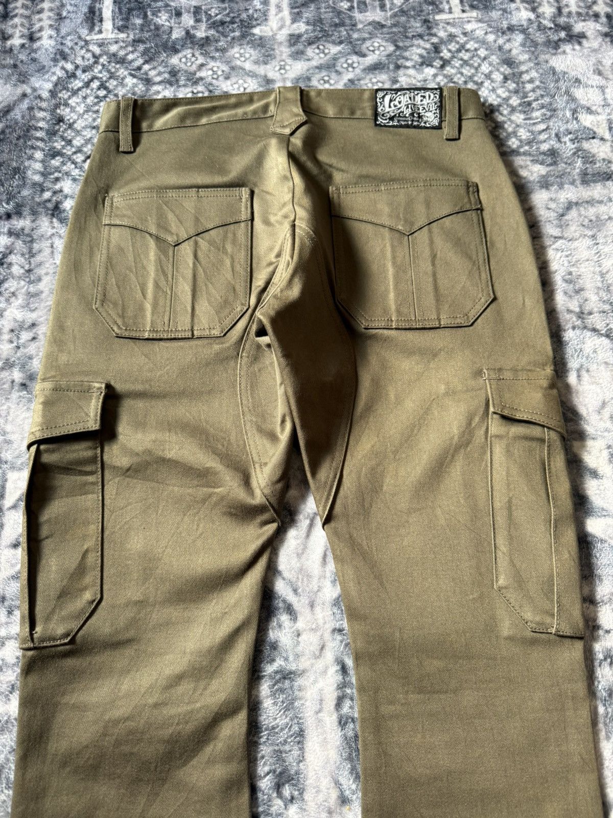 Hysteric Glamour × Japanese Brand Loaded Live Evil Flared Zip Up Ankle Cargo Pants Japan Made Size US 30 / EU 46 - 12 Thumbnail