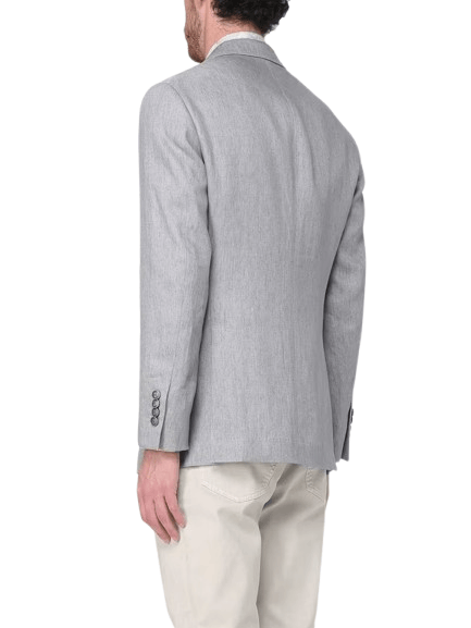 Brunello Cucinelli o1y0526 Double-breasted Blazer in Light Gray Size US L / EU 52-54 / 3 - 4 Thumbnail