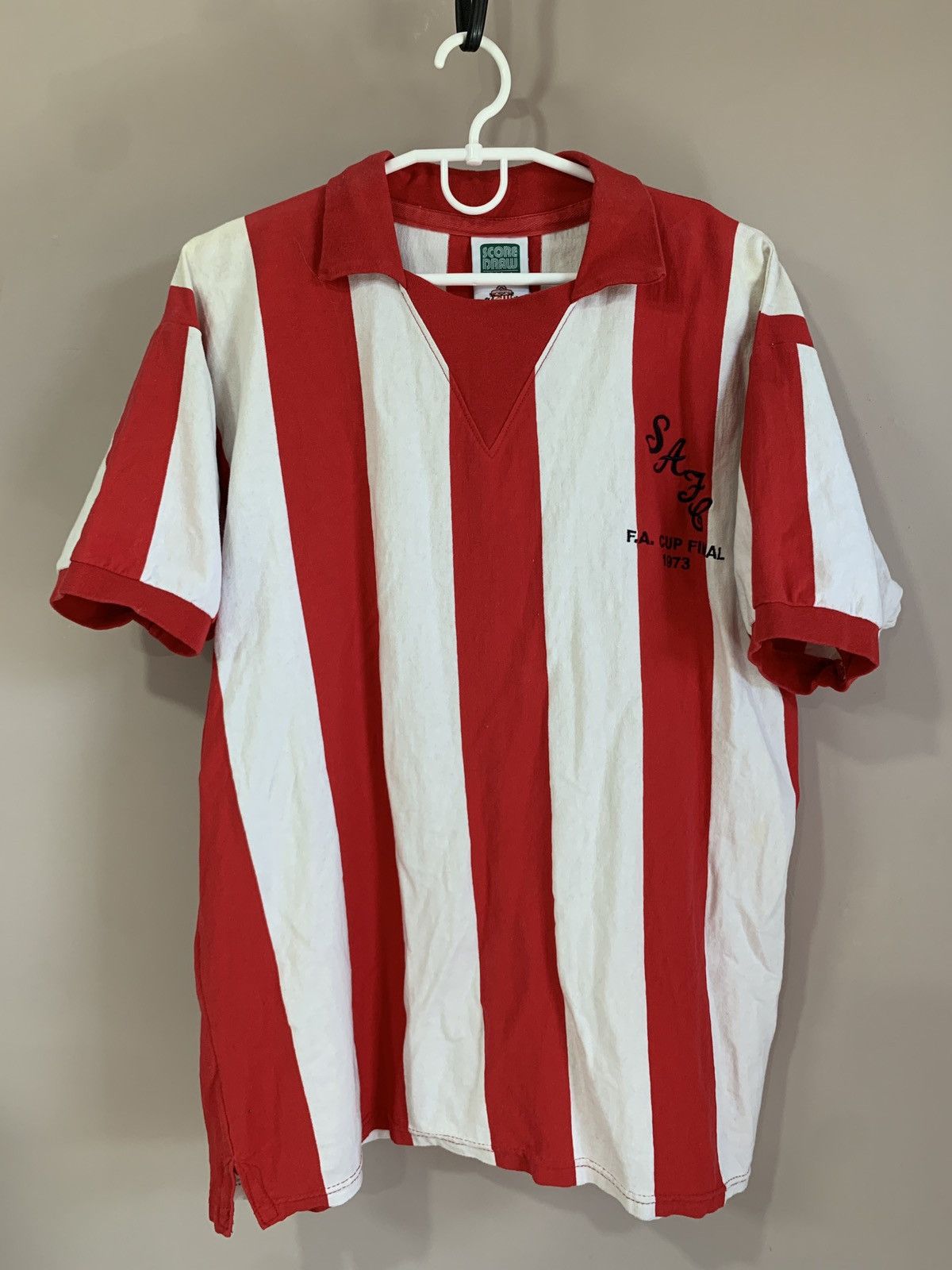 Vintage Sunderland 1973 Home Football Shirt Retro Score Draw Soccer Size US XL / EU 56 / 4 - 1 Thumbnail
