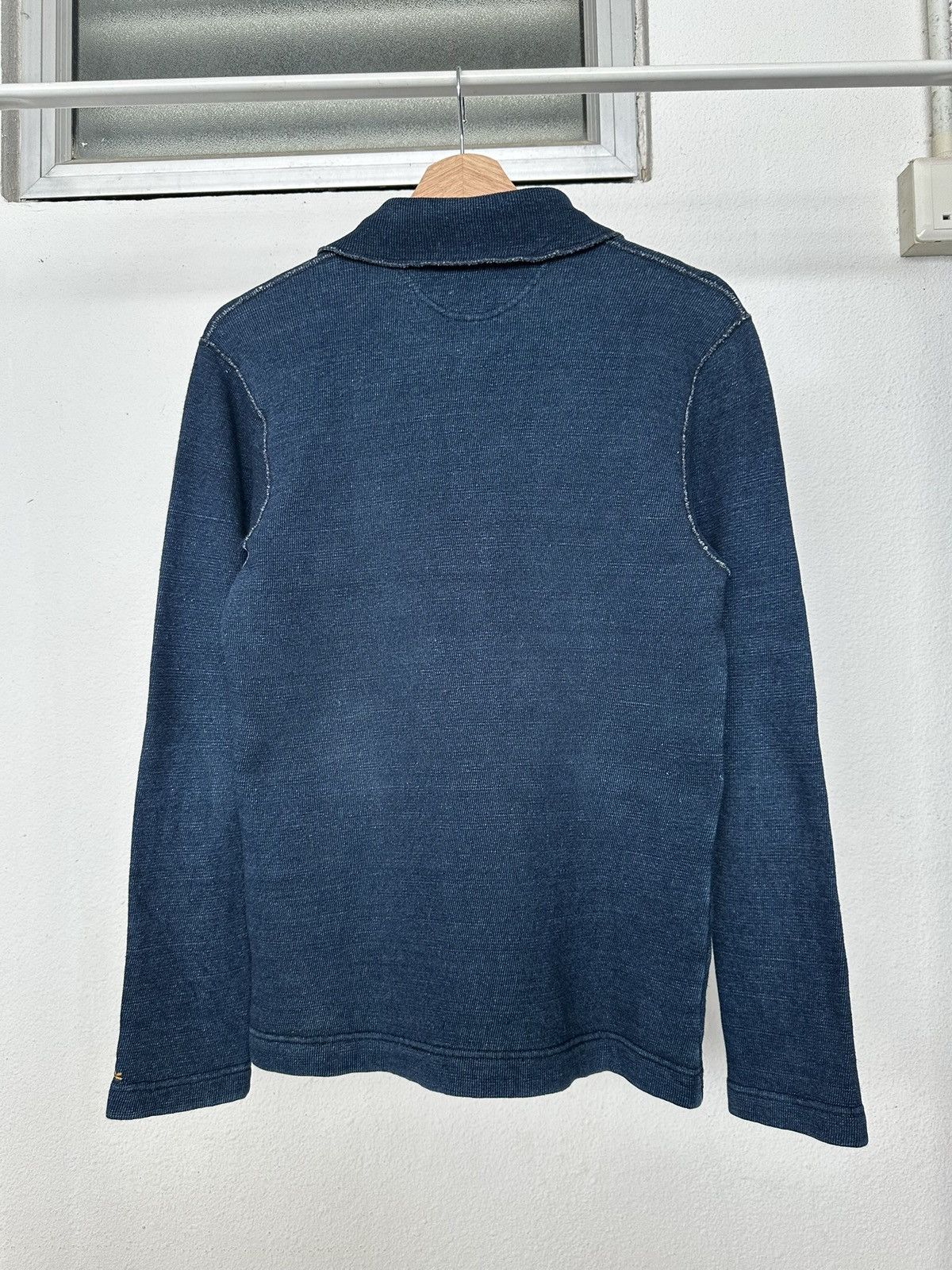 45rpm 00’s R by 45RPM indigo dyed polo long sleeve Size US S / EU 44-46 / 1 - 6 Thumbnail
