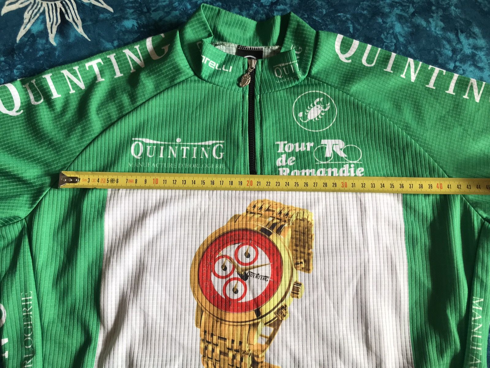 Other VINTAGE CASTELLI TOUR QUINTING WATCHES CYCLING JERSEY Size US L / EU 52-54 / 3 - 6 Thumbnail