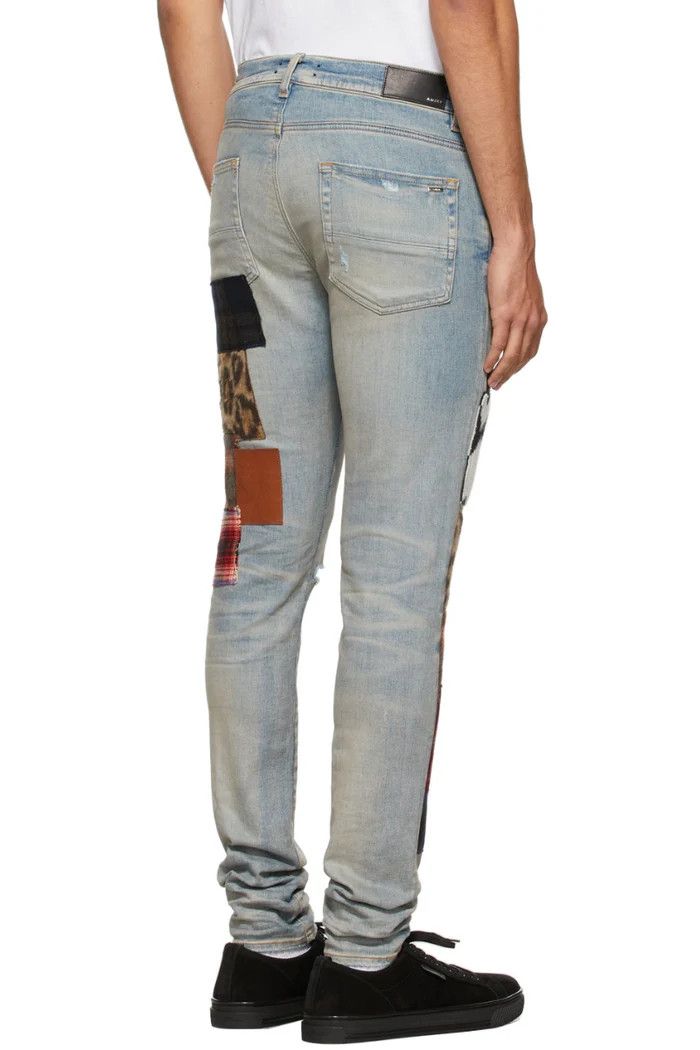 Amiri o1wfsh0625 Art Patch Jeans in Blue Size US 32 / EU 48 - 3 Thumbnail