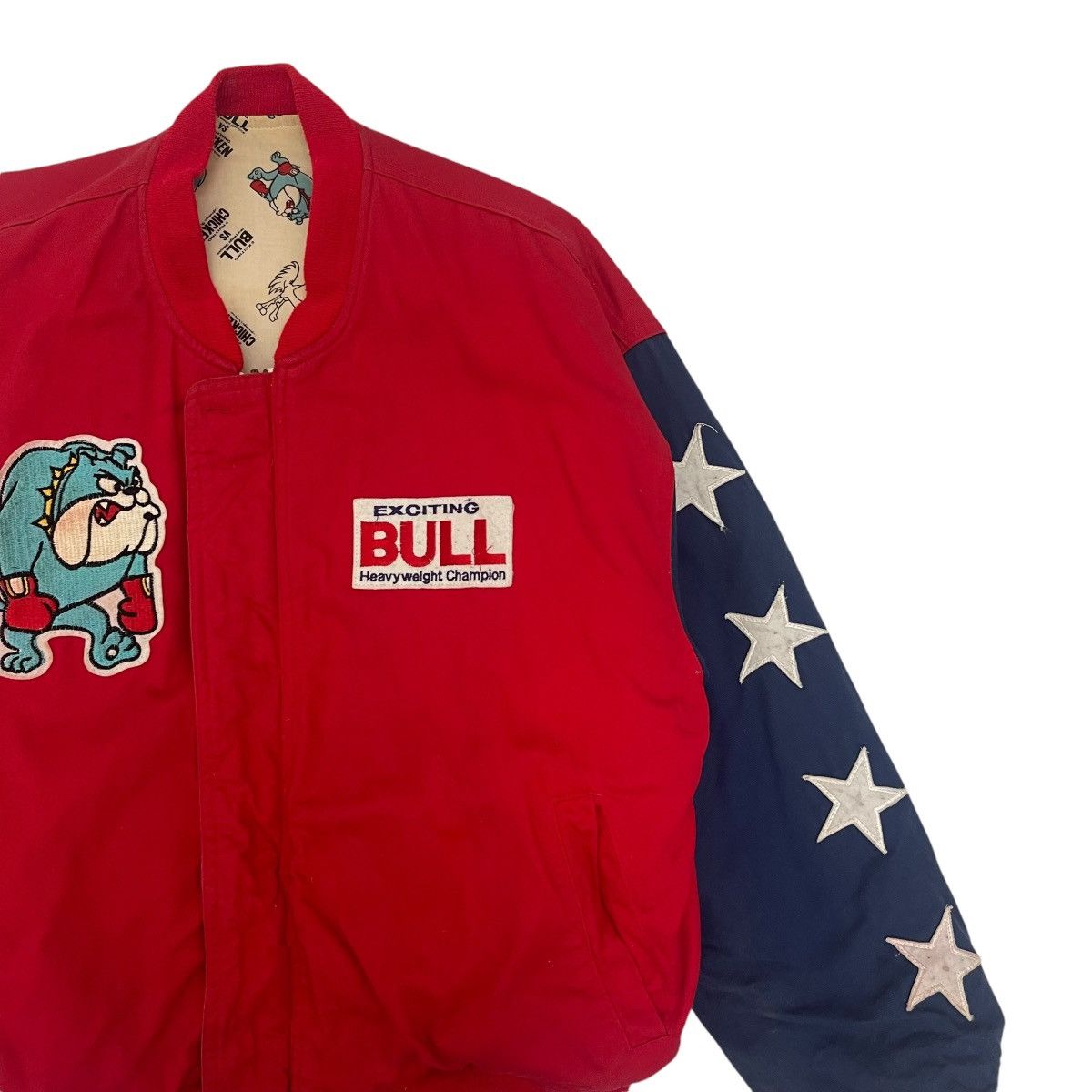 Japanese Brand Vintage Exciting BULL vs Fighting Chicken Reversible Jacket Size US M / EU 48-50 / 2 - 8 Thumbnail