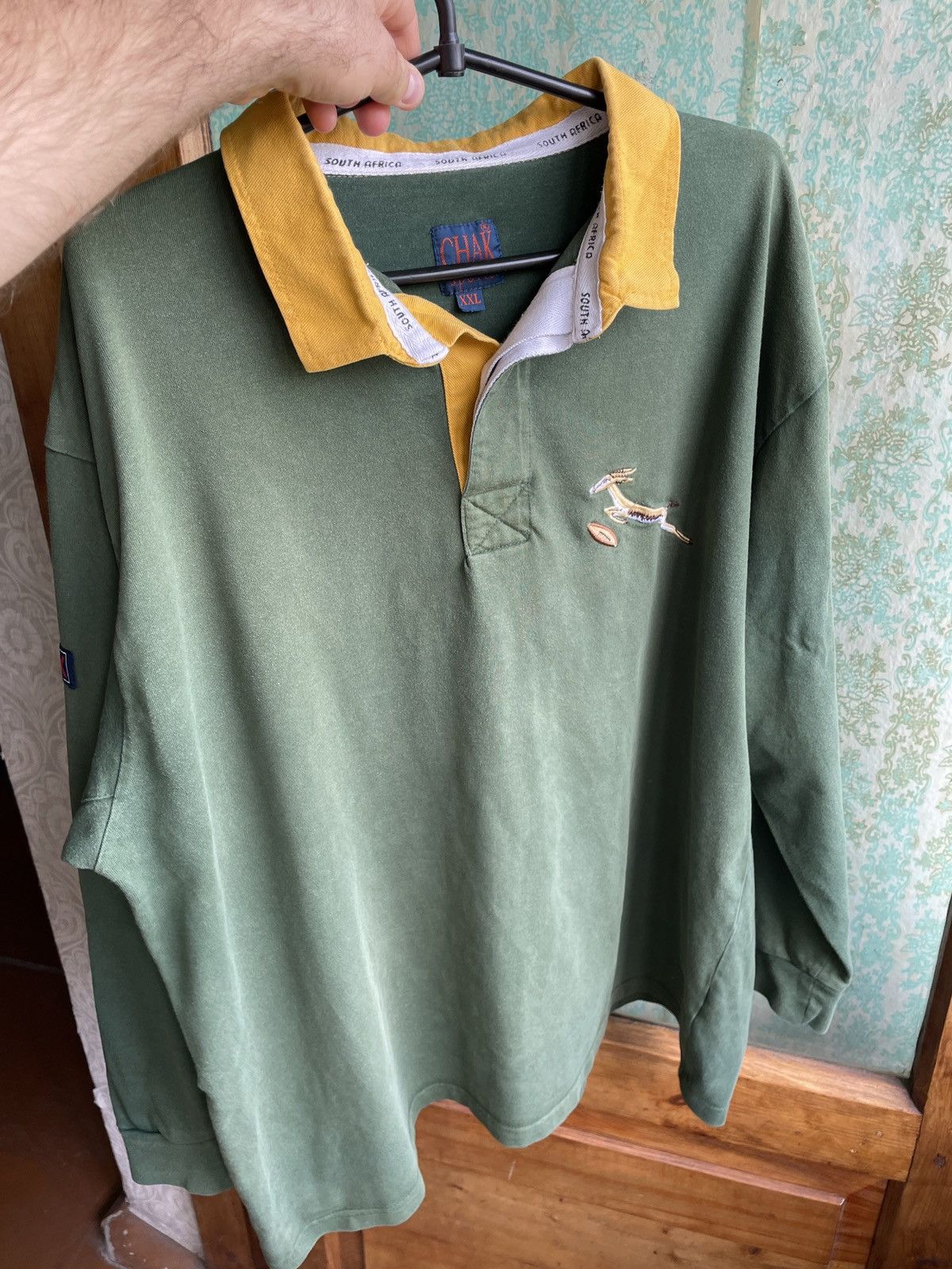 Vintage Vintage Chak Sports South Africa Rugby Springboks LongSleeve Size US XXL / EU 58 / 5 - 18 Thumbnail