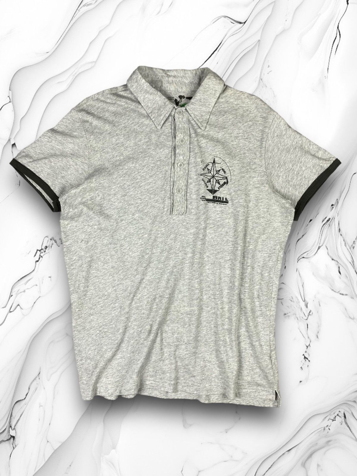 Diesel Diesel Big Logo Designer Polo Shirt Size US XL / EU 56 / 4 - 1 Thumbnail