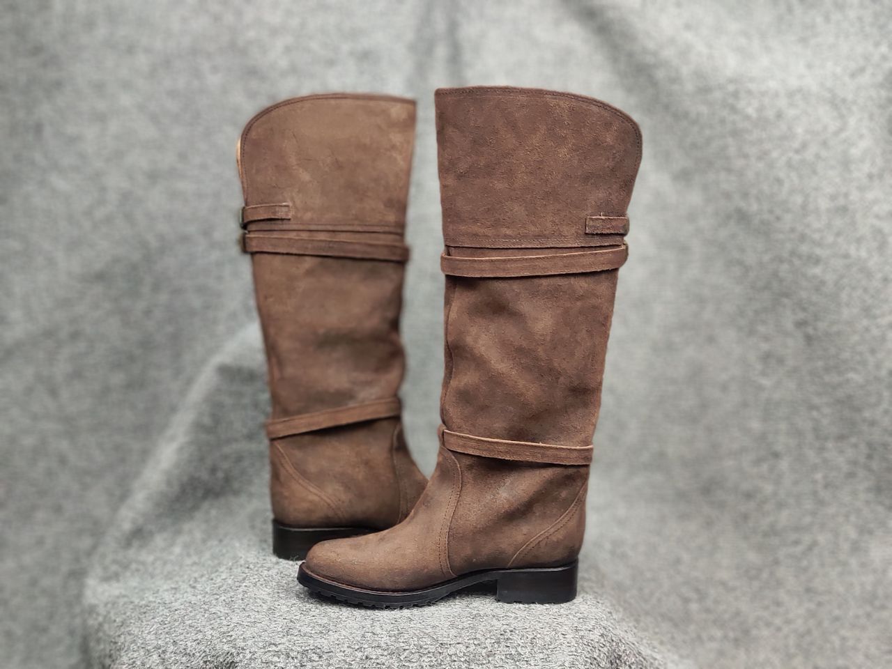 Sendra Sendra Riding Casual High boots womens Brown Suede Leather Size US 6 / IT 36 - 20 Thumbnail