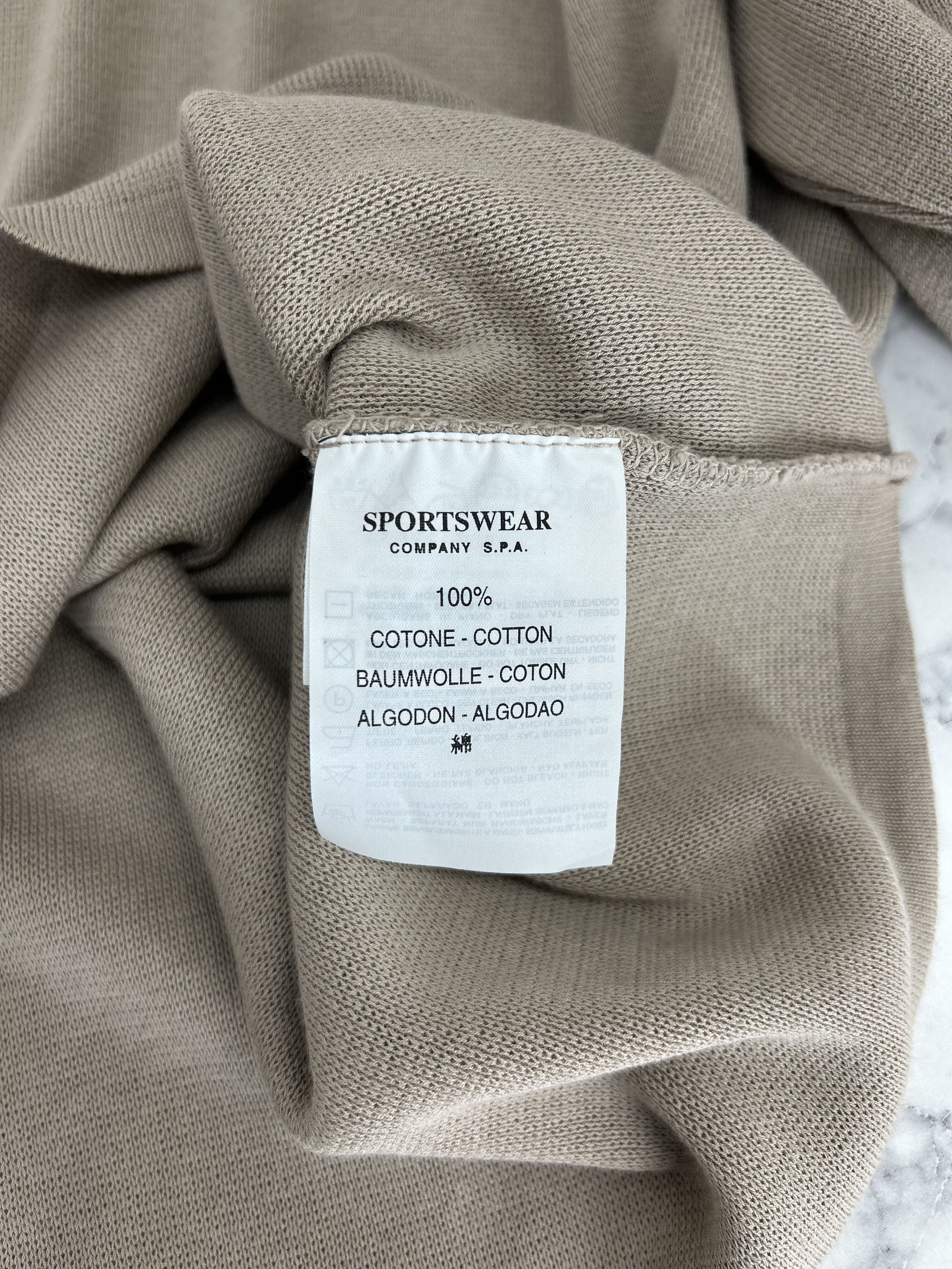 C.P. Company CP Company Beige V-Neck Cotton Knitwear Size US XXL / EU 58 / 5 - 5 Thumbnail