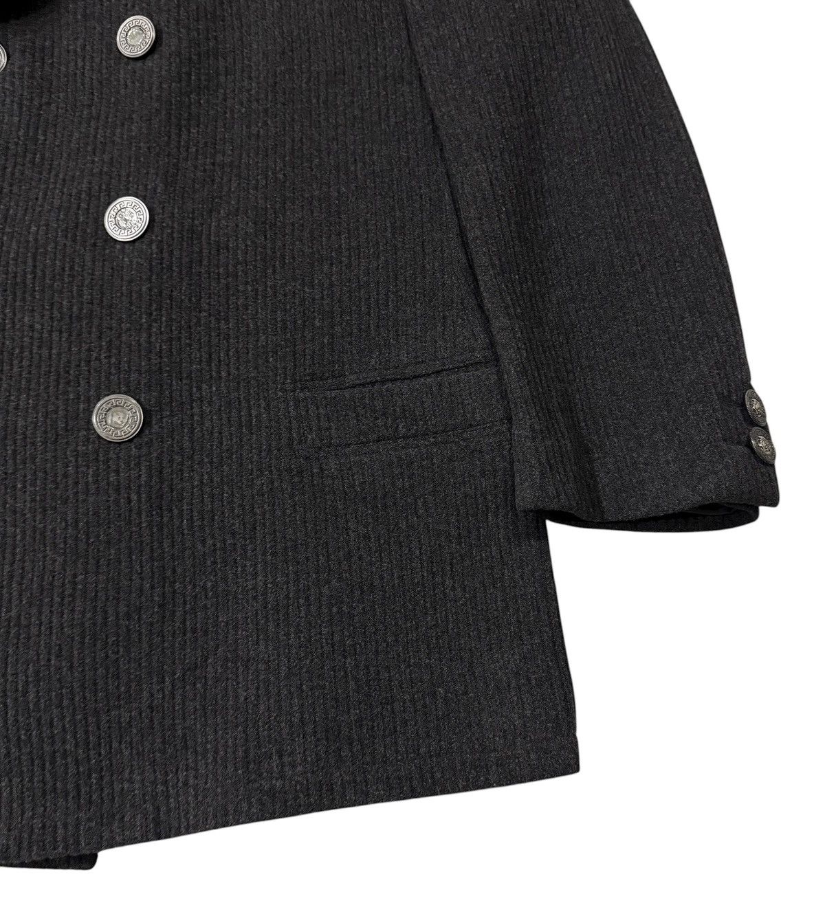 Versace RARE! Vintage Gianni Versace Laine Wool Double Breast Jacket Size US L / EU 52-54 / 3 - 3 Thumbnail