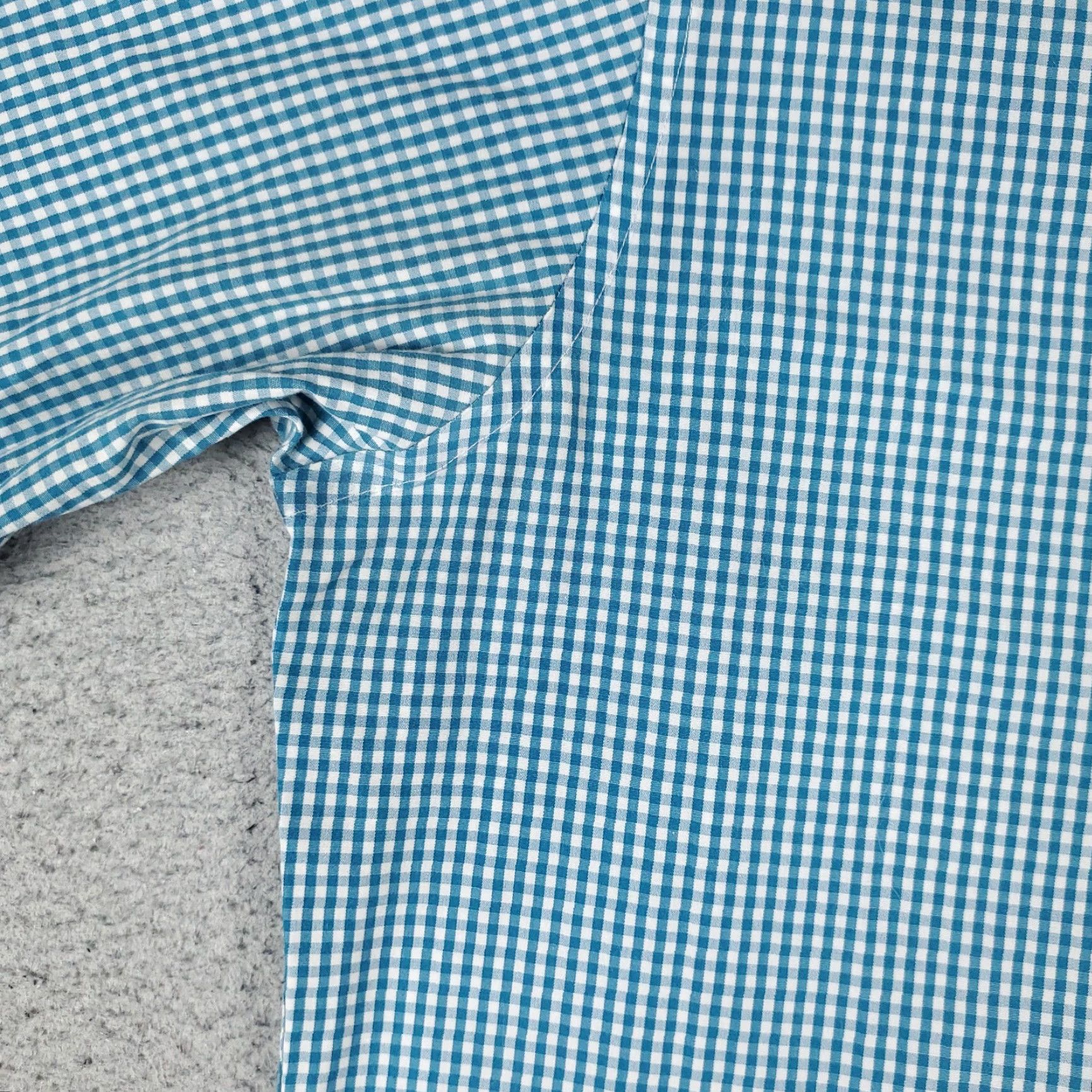 Brooks Brothers Brooks Brothers Dress Shirt Men 16 Blue Check Long Sleeve Button Up Cotton Non-Iron Regular Fit, Classic American Style, 16 Neck, Barrel Cuff Size 42R - 3 Thumbnail