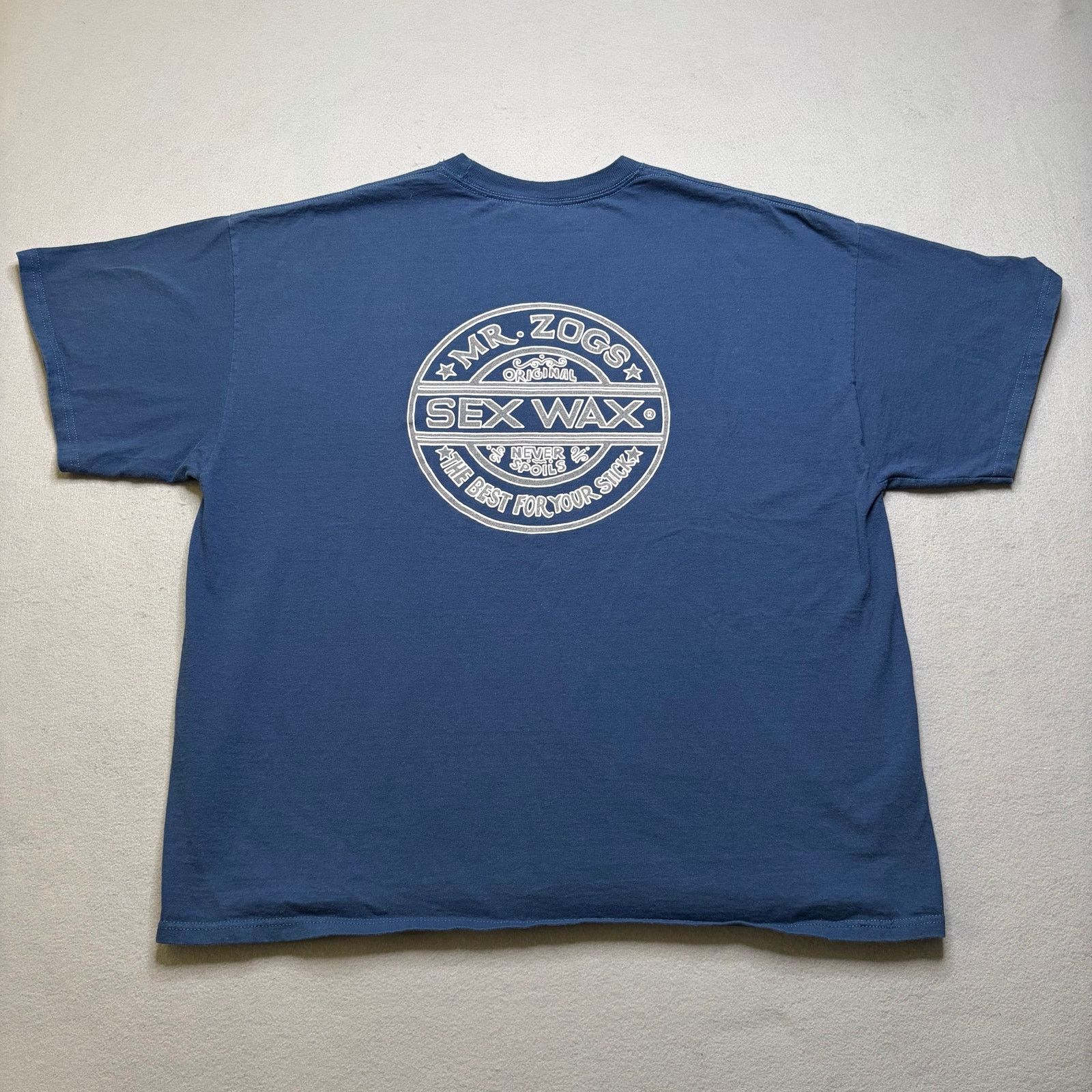 Other Mr Zog’s Sex Wax T-Shirt Blue Surf Skate Graphic Tee Men XL Size US XL / EU 56 / 4 - 7 Thumbnail