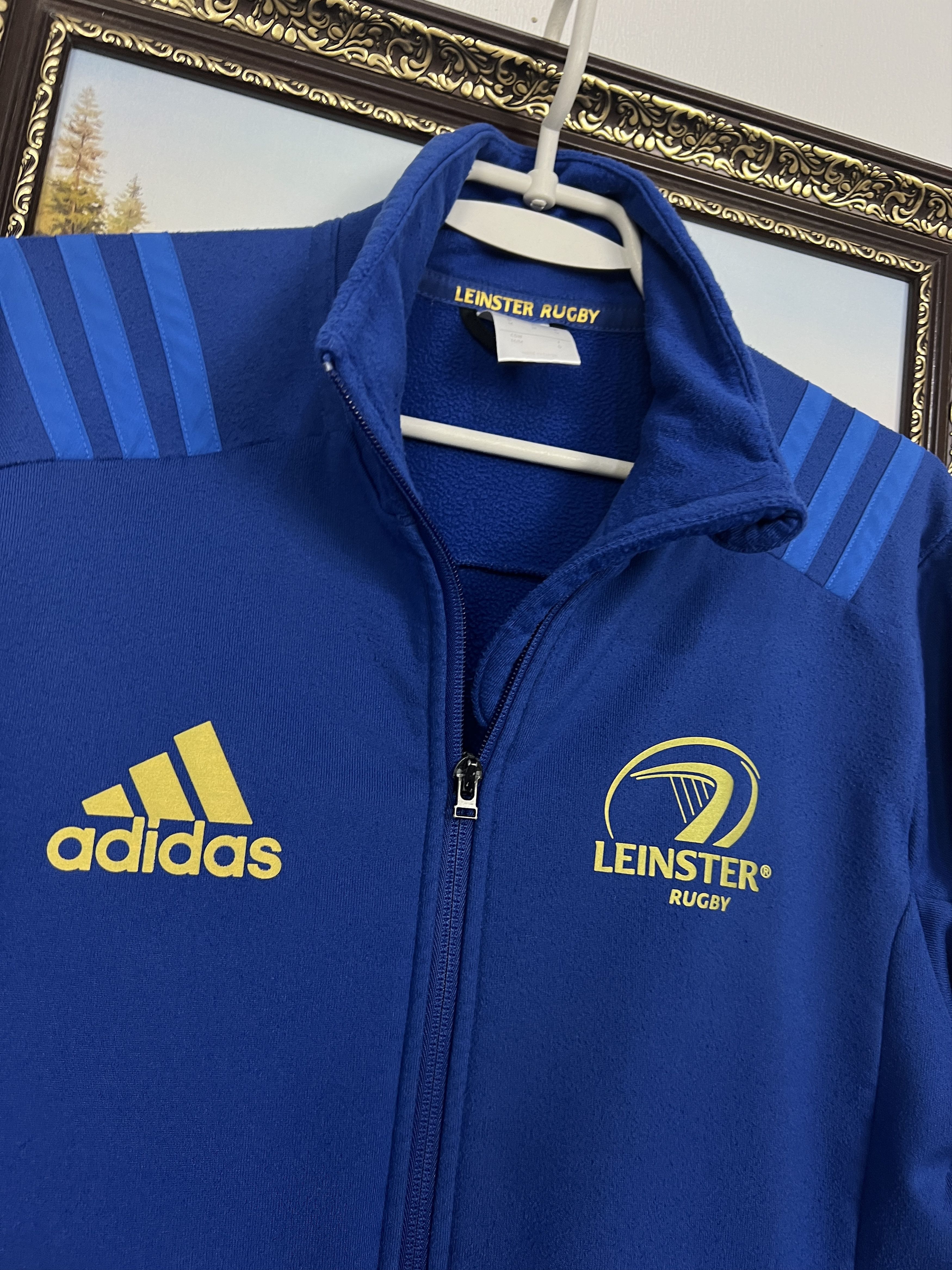 Adidas Adidas Leinster Rugby Jacket Blue Track Top Sweatshirt Train Size US M / EU 48-50 / 2 - 3 Thumbnail