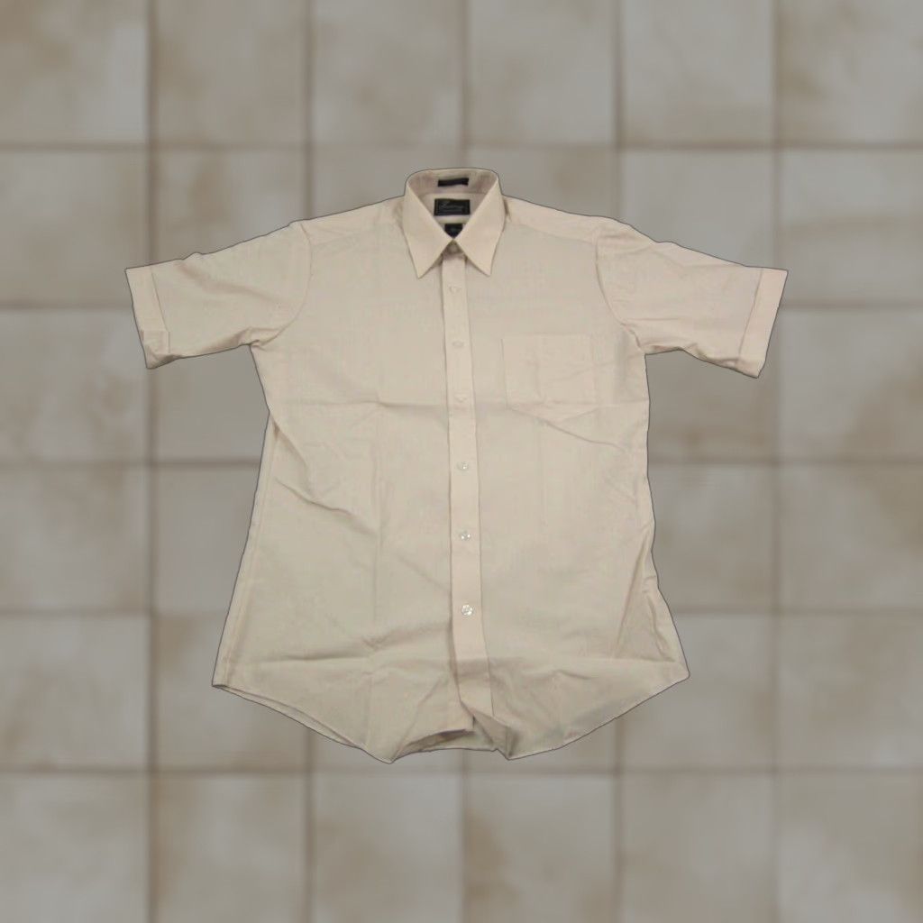 Vintage VINTAGE Surrey Shirt Mens Regular Small Beige Button-Up Short Sleeve Collared Western Size US L / EU 52-54 / 3 - 1 Thumbnail