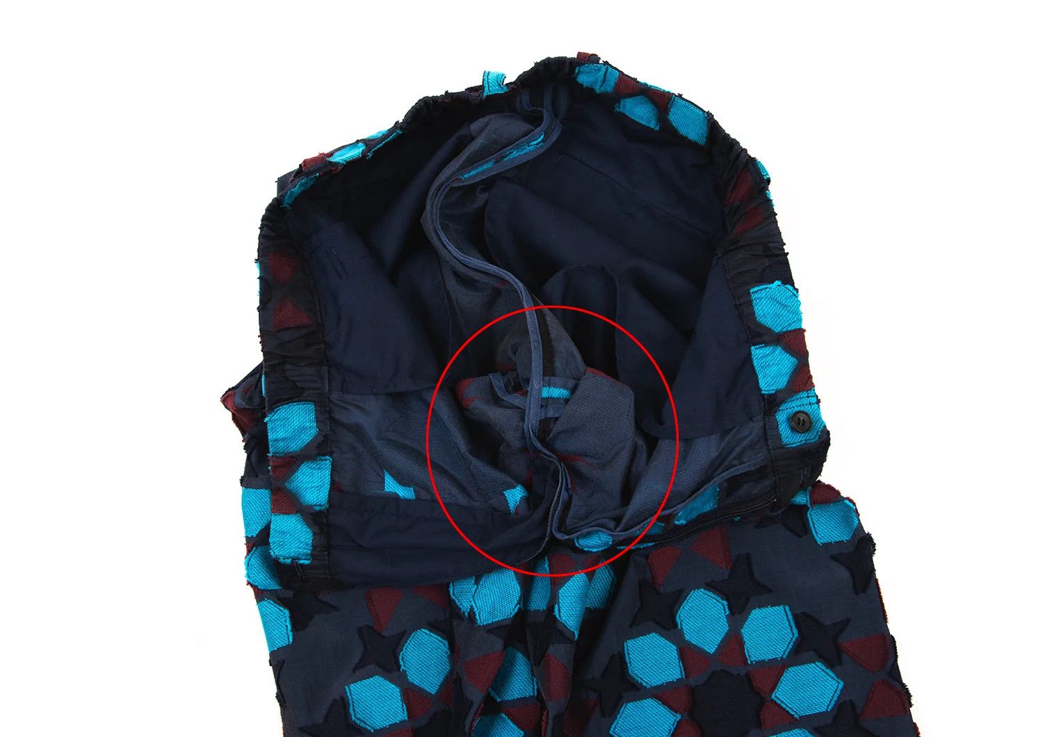 Issey Miyake A-POC INSIDE Jacquard Pants in Navy and Light Blue Size US 34 / EU 50 - 9 Thumbnail