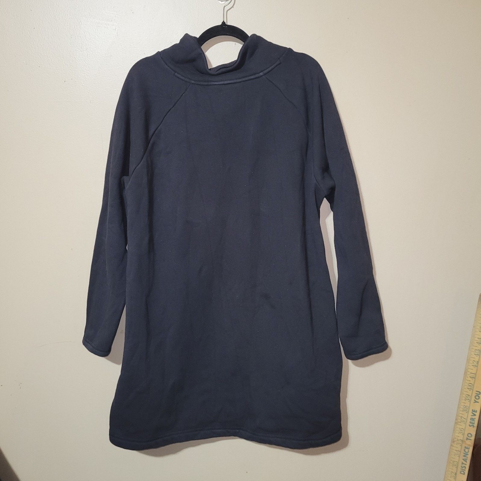 Athleta Athleta Cozy Zip Fleece Tunic Sweatshirt Dress SZ XL Black Size XL / US 12-14 / IT 48-50 - 8 Thumbnail