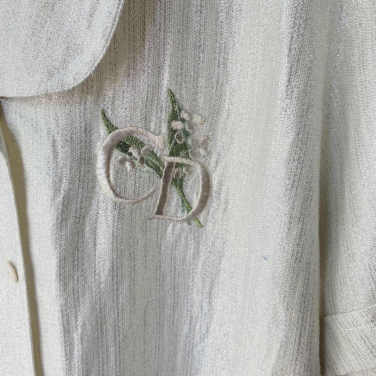 Dior Christian Dior Vintage Cherry Embroidered Blouse Size L / US 10 / IT 46 - 3 Thumbnail