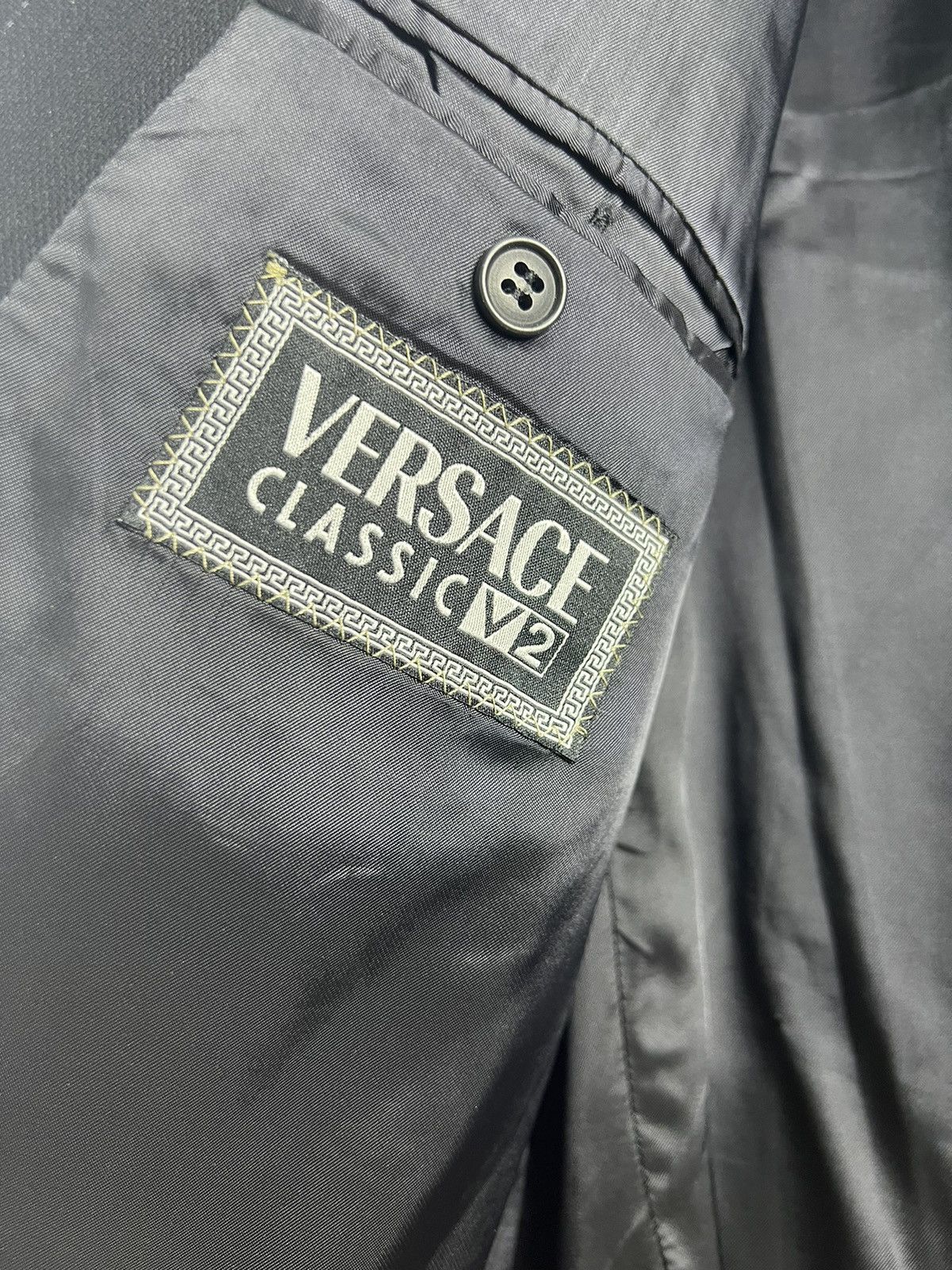 Other × Versace 🔥 stripes Versace Classic double breasted Tailor jacket Size 34R - 8 Thumbnail