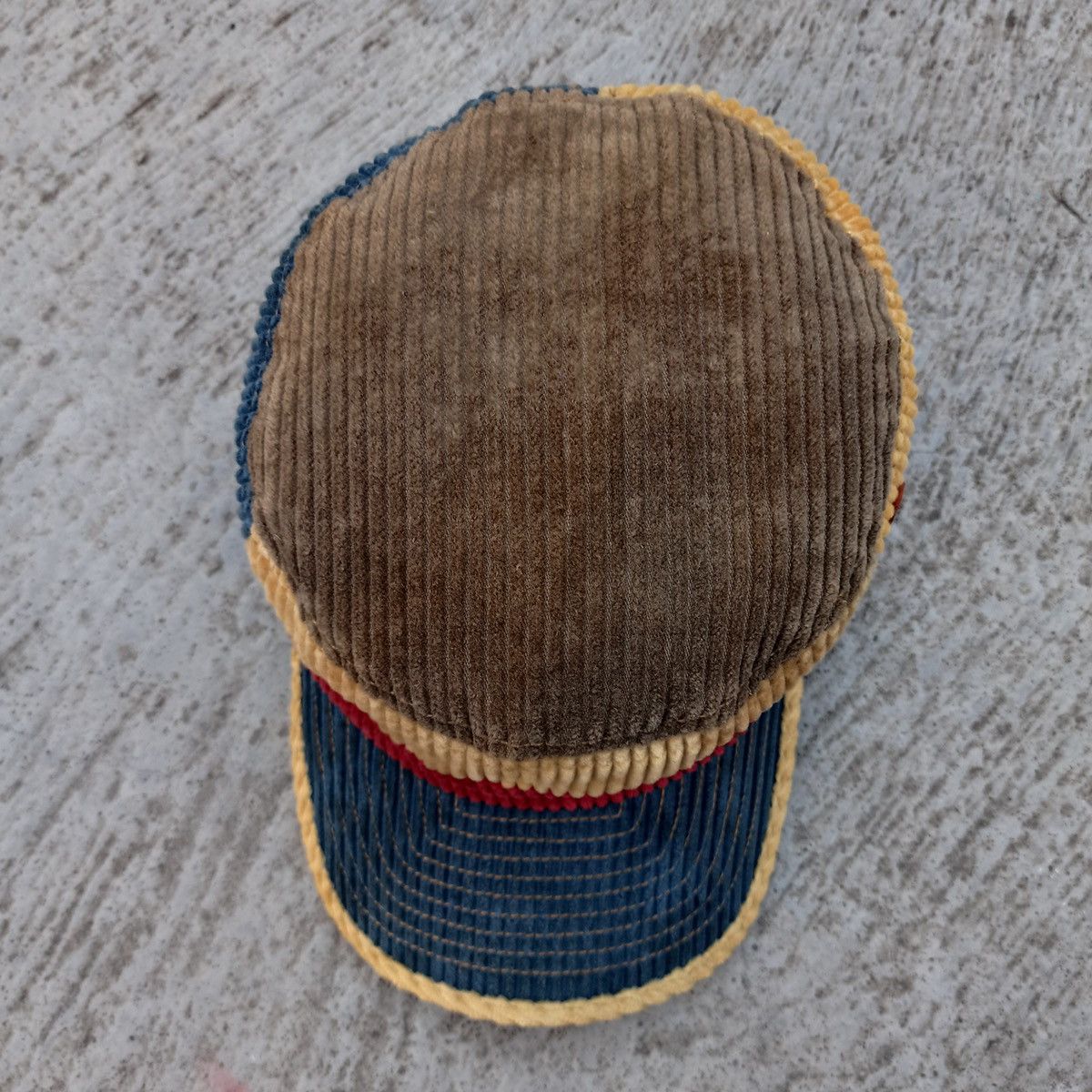 Other UNIQUE corduroy Patchwork cadet hat by grace Size ONE SIZE - 8 Thumbnail