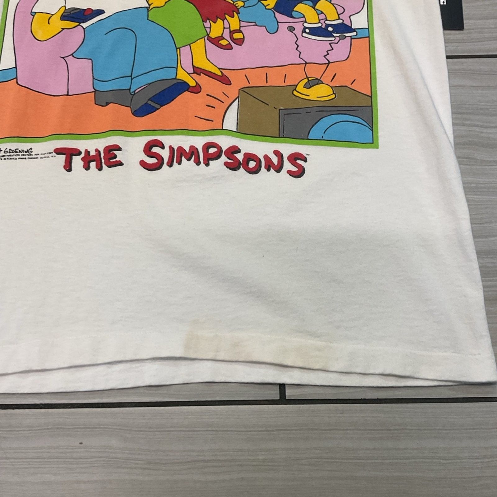 Gildan 1989 The Simpsons Family Bonding Vintage T-Shirt Size US M / EU 48-50 / 2 - 5 Thumbnail