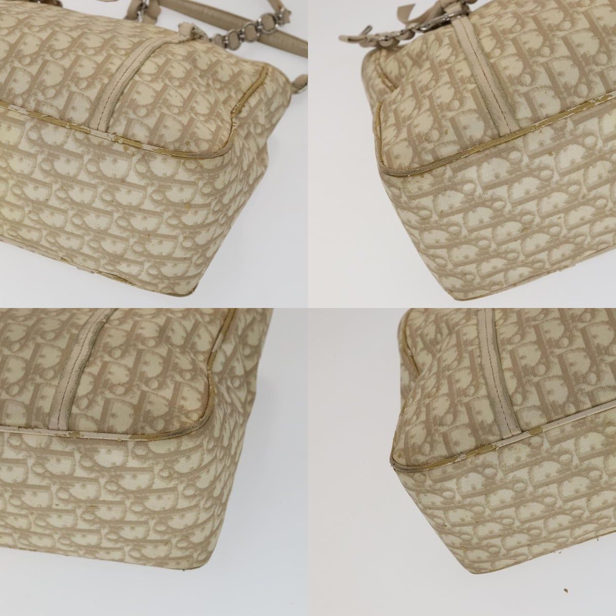 Dior DIOR Trotter Canvas Romantic Shoulder Bag Pvc Beige Silver Size ONE SIZE - 10 Thumbnail