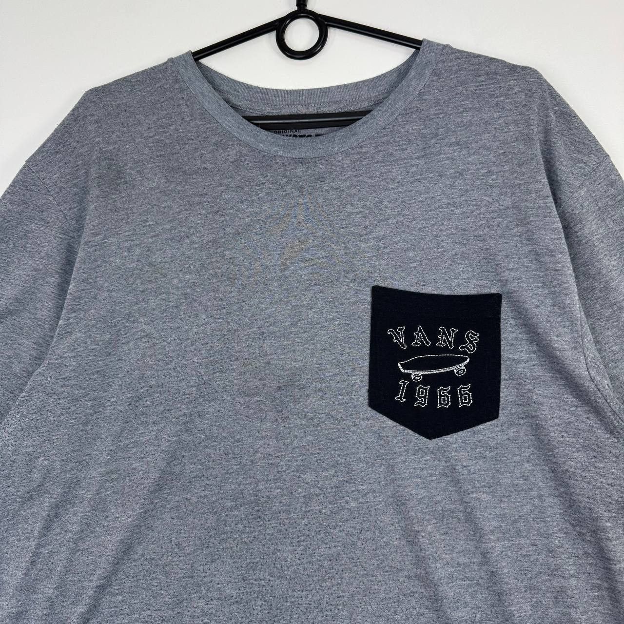 Vans Vans 1966 Pocket Logo T-Shirt Grey Skate Mens Size XL Size US XL / EU 56 / 4 - 2 Thumbnail