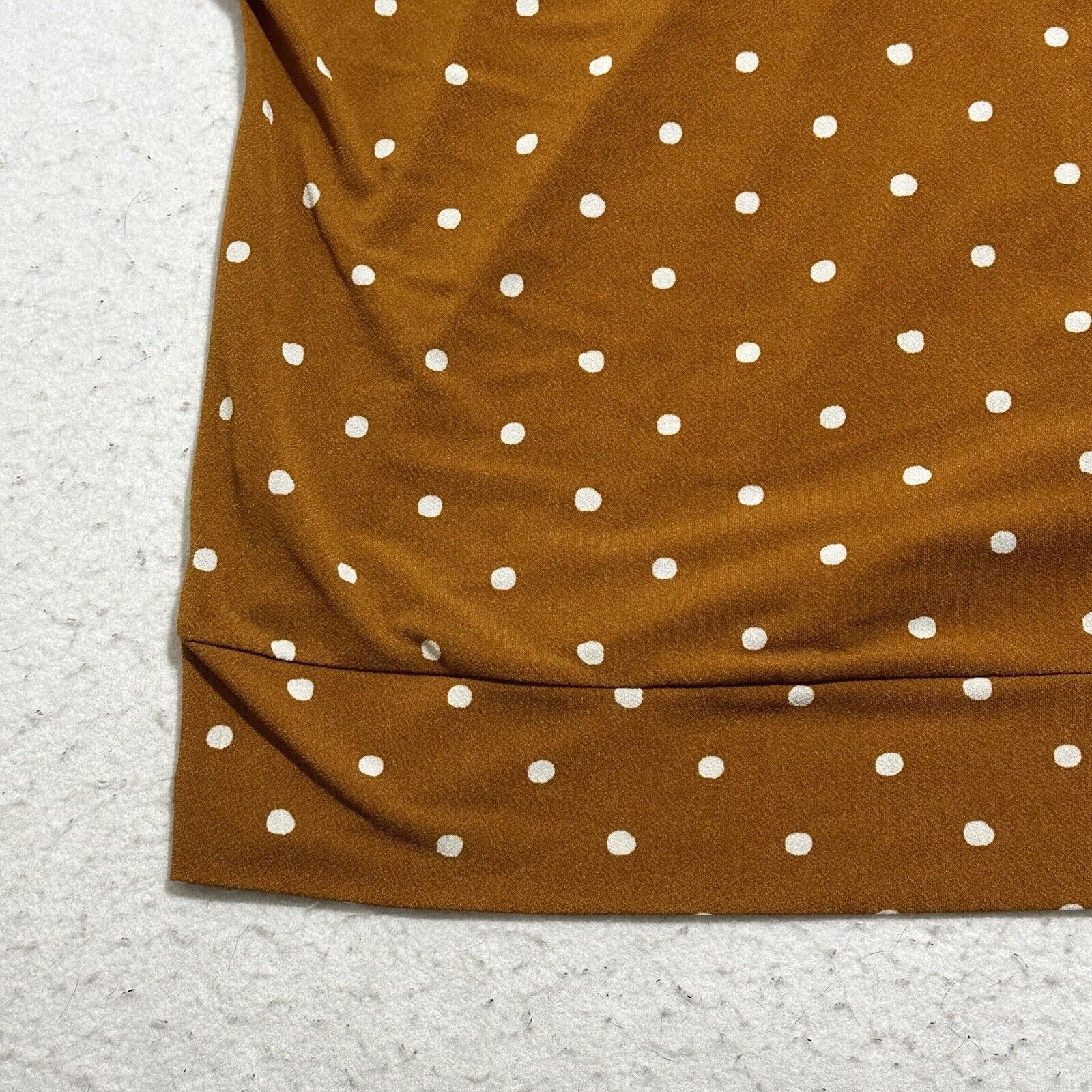Other Flower & Feather 2X Yellow Polka Dot V-Neck Blouse Tie Front Size XXL / US 16-18 / IT 52-54 - 16 Thumbnail