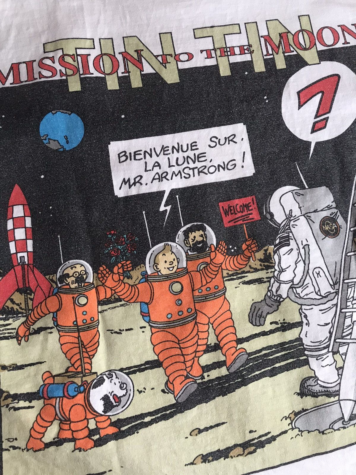 Vintage Vintage Tintin Mission To The Moon Size US L / EU 52-54 / 3 - 6 Thumbnail