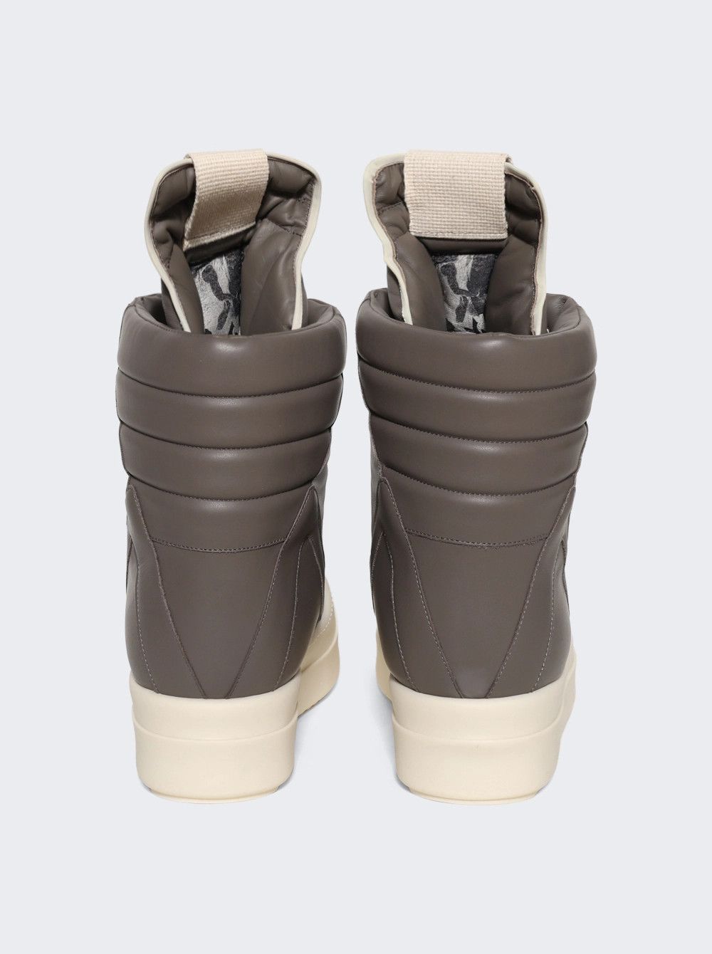 Rick Owens o1mle0226 Hollywood Mega Geobasket High Top Sneakers Brown Size US 7 / EU 40 - 4 Thumbnail