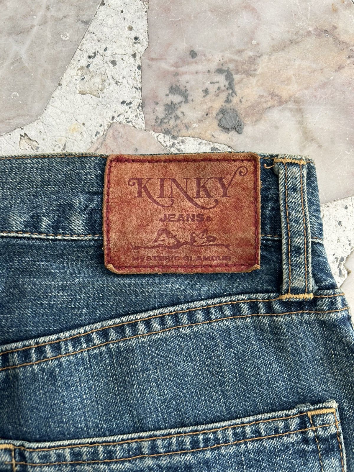 Hysteric Glamour Kinky Hysterics Sashiko Japan Vintage Denim Size US 28 / EU 44 - 9 Thumbnail