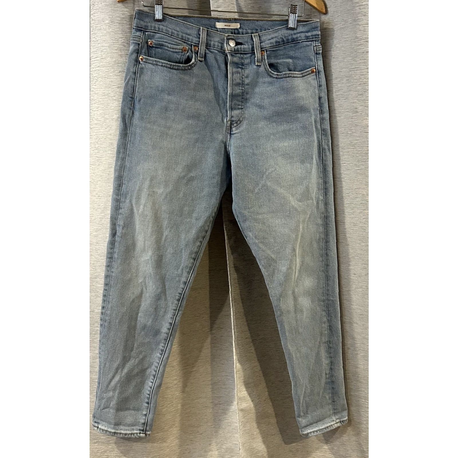 Levi's Levi's Jeans 30 Wedgie Straight Button Fly Denim Blue 90s Womens Regular Inseam 28 Size 30" / US 8 / IT 44 - 2 Thumbnail