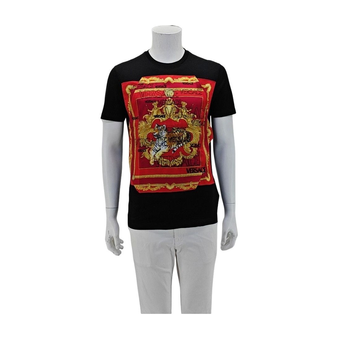 Versace Versace Baroque Tiger Graphic T-Shirt Size S Size US S / EU 44-46 / 1 - 1 Thumbnail