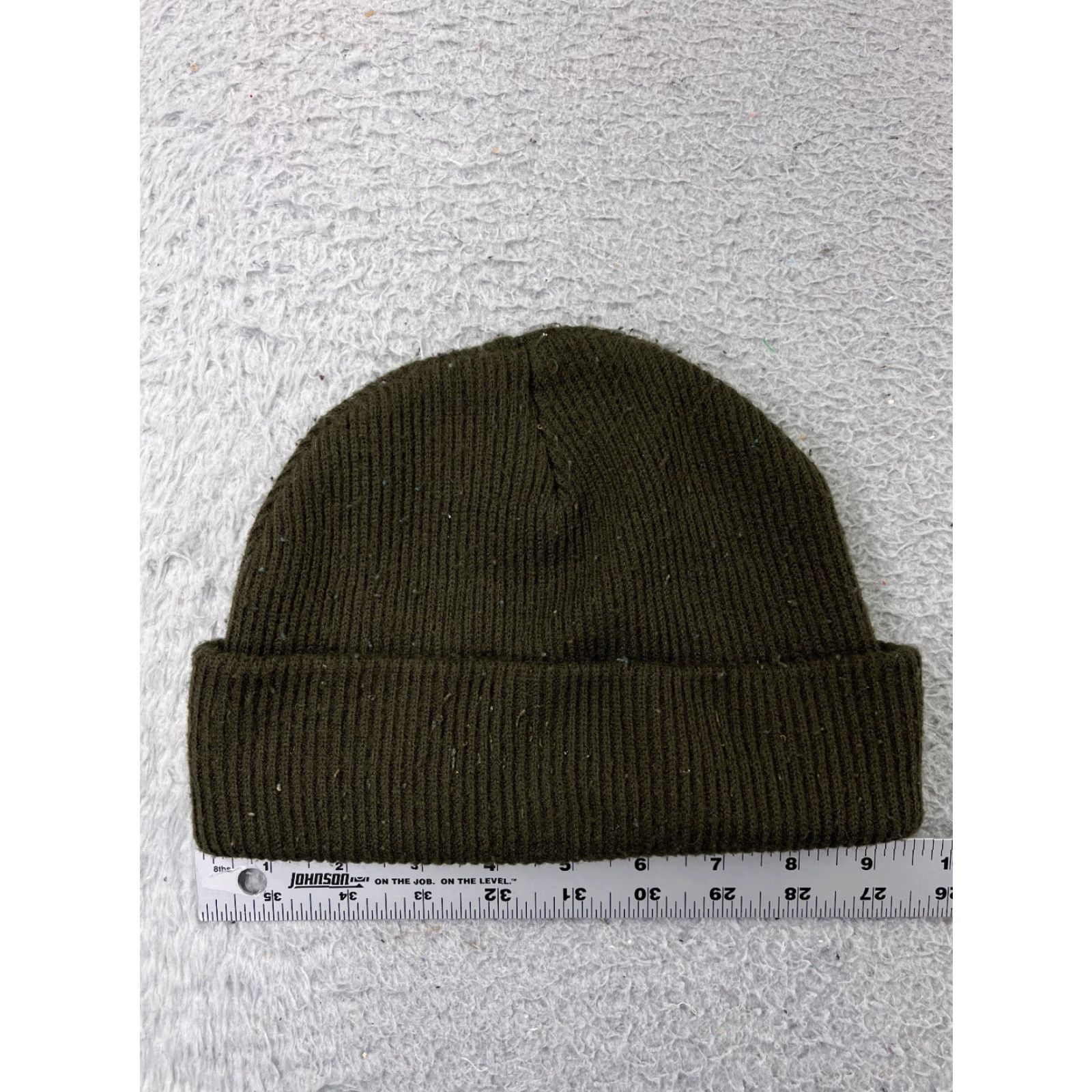 Logo 7 Columbia Beanie Hat Adult One Size Green Knit Embroidered Logo 100% Acrylic Beanie Size ONE SIZE - 3 Thumbnail