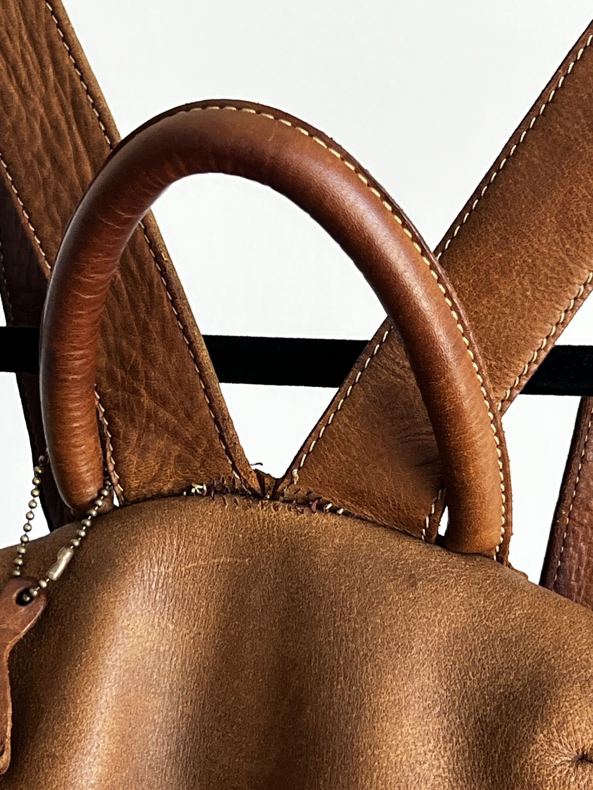 Roots Vintage Roots Tribal Leather Brown Knapsack, Made in Canada Size ONE SIZE - 11 Thumbnail