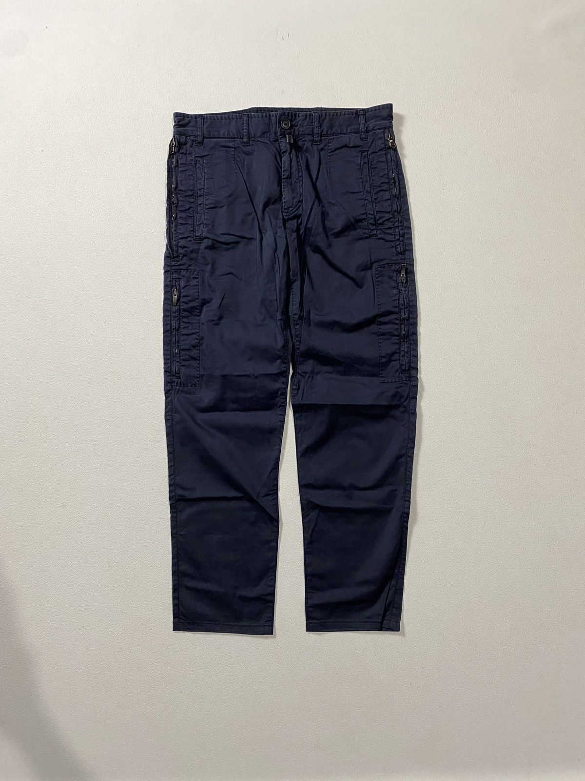 Cortigiani Cortigiani Mens Blue Navy Made In Italy Multi Pocket Size US 31 - 1 Thumbnail
