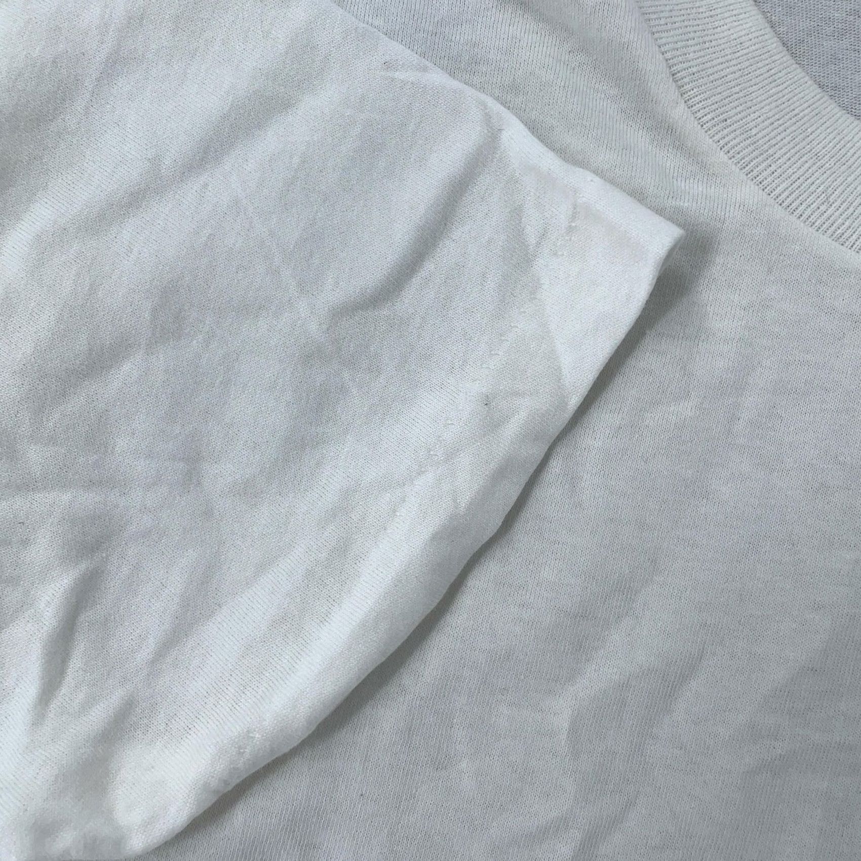Hanes VINTAGE Hanes Shirt Mens Medium White Crewneck Short Sleeve Tee Size US L / EU 52-54 / 3 - 3 Thumbnail