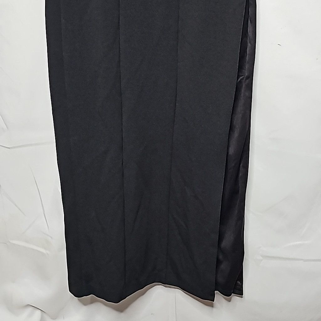 The Unbranded Brand Aiden Mattox mesh panel floor length maxi cocktail dress 2 Size XS / US 0-2 / IT 36-38 - 8 Thumbnail