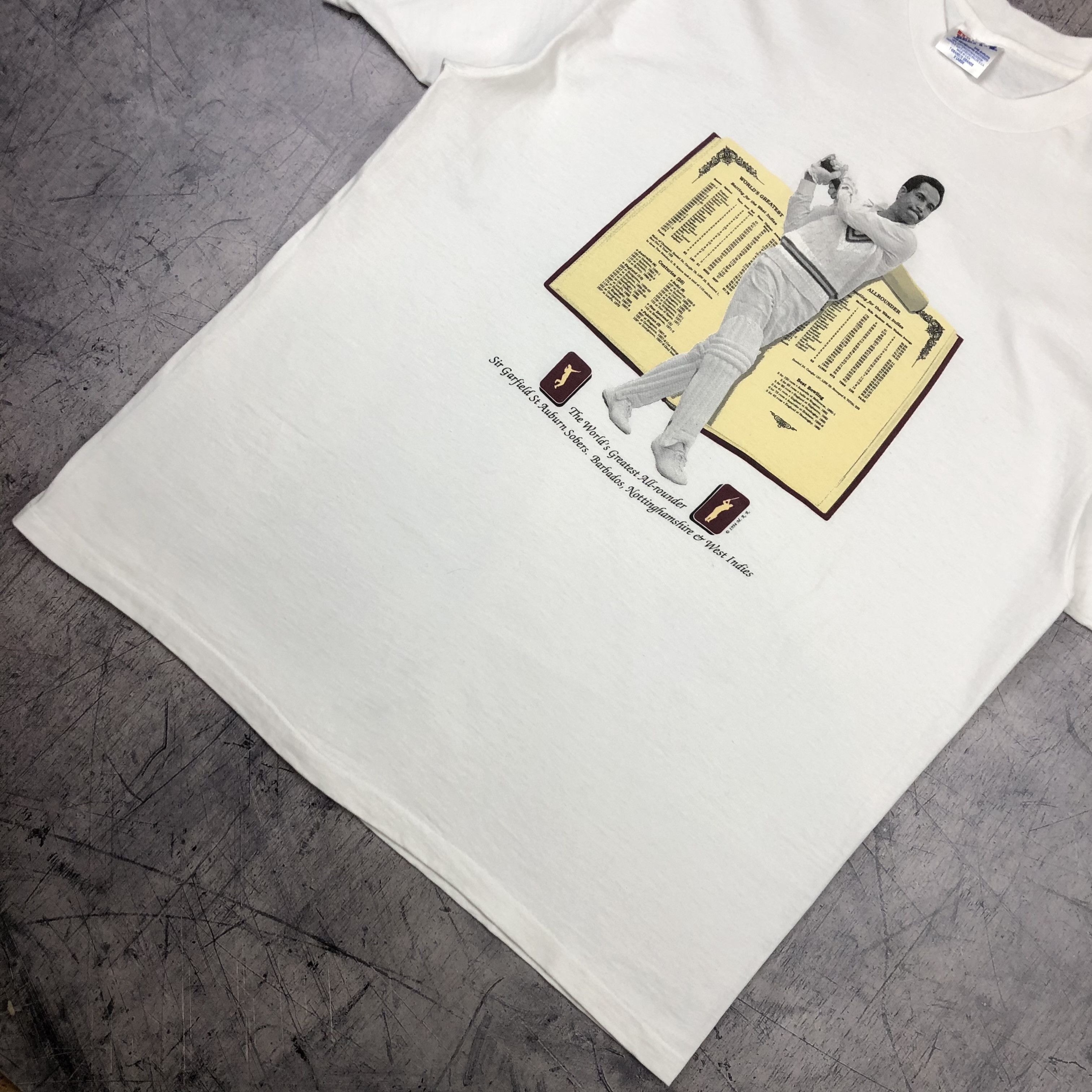 Vintage 1994 Cricket Worlds Greatest Allrounder Tee Size US XL / EU 56 / 4 - 8 Thumbnail