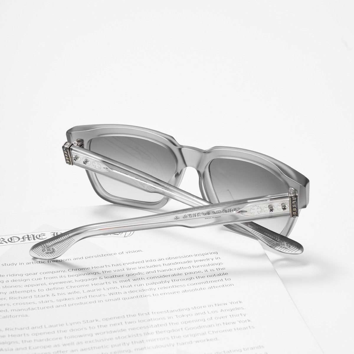 Chrome Hearts CHROME HEARTS MIDIXATHRILL I MATTE GREY SUNGLASSES Size ONE SIZE - 7 Thumbnail