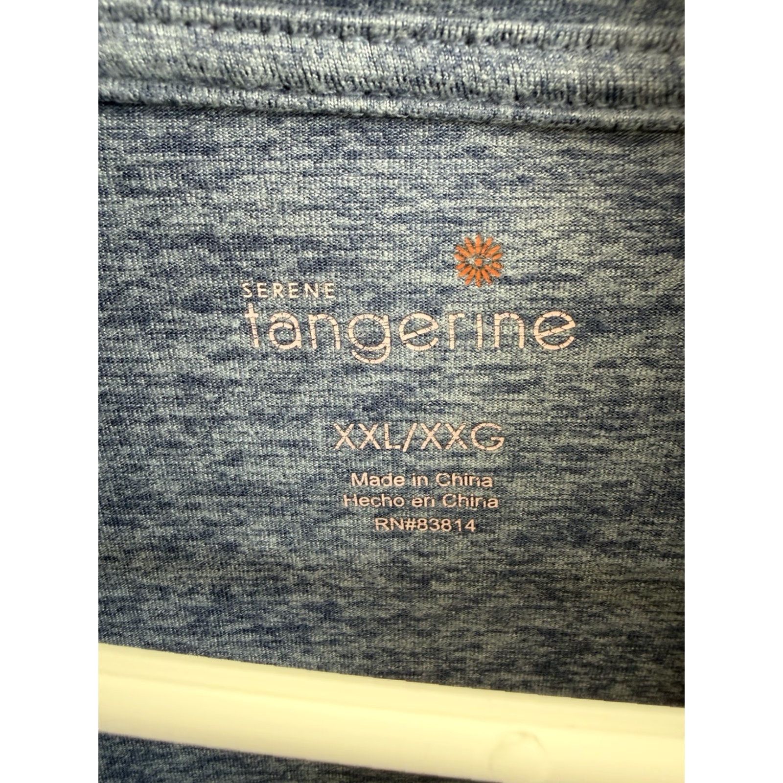 Vintage Tangerine Shirt Womens XXL Blue Gray Long Sleeve Hooded High Neck Pullover Casual Solid Knit Shirt Womens Mens? Size XXL / US 16-18 / IT 52-54 - 4 Thumbnail