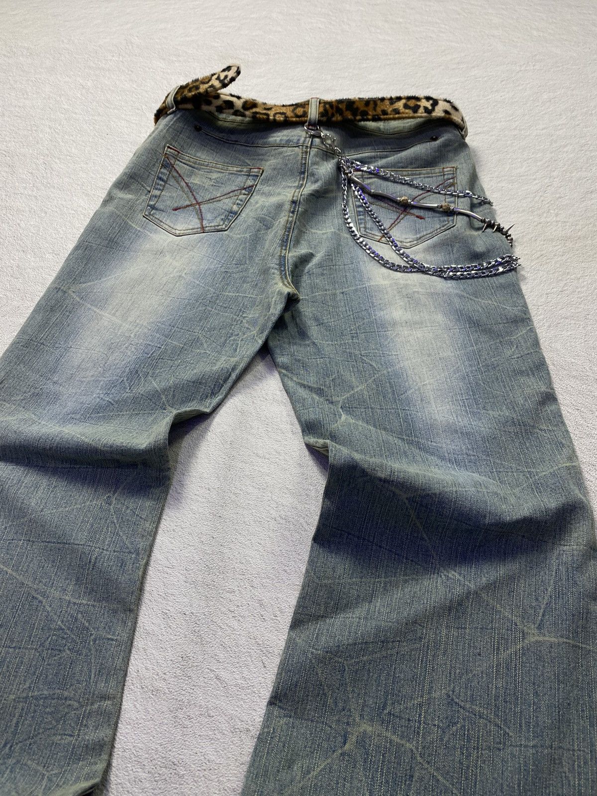If Six Was Nine × Japanese Brand × Tornado Mart Japanese super flared washed jean Size US 32 / EU 48 - 4 Thumbnail