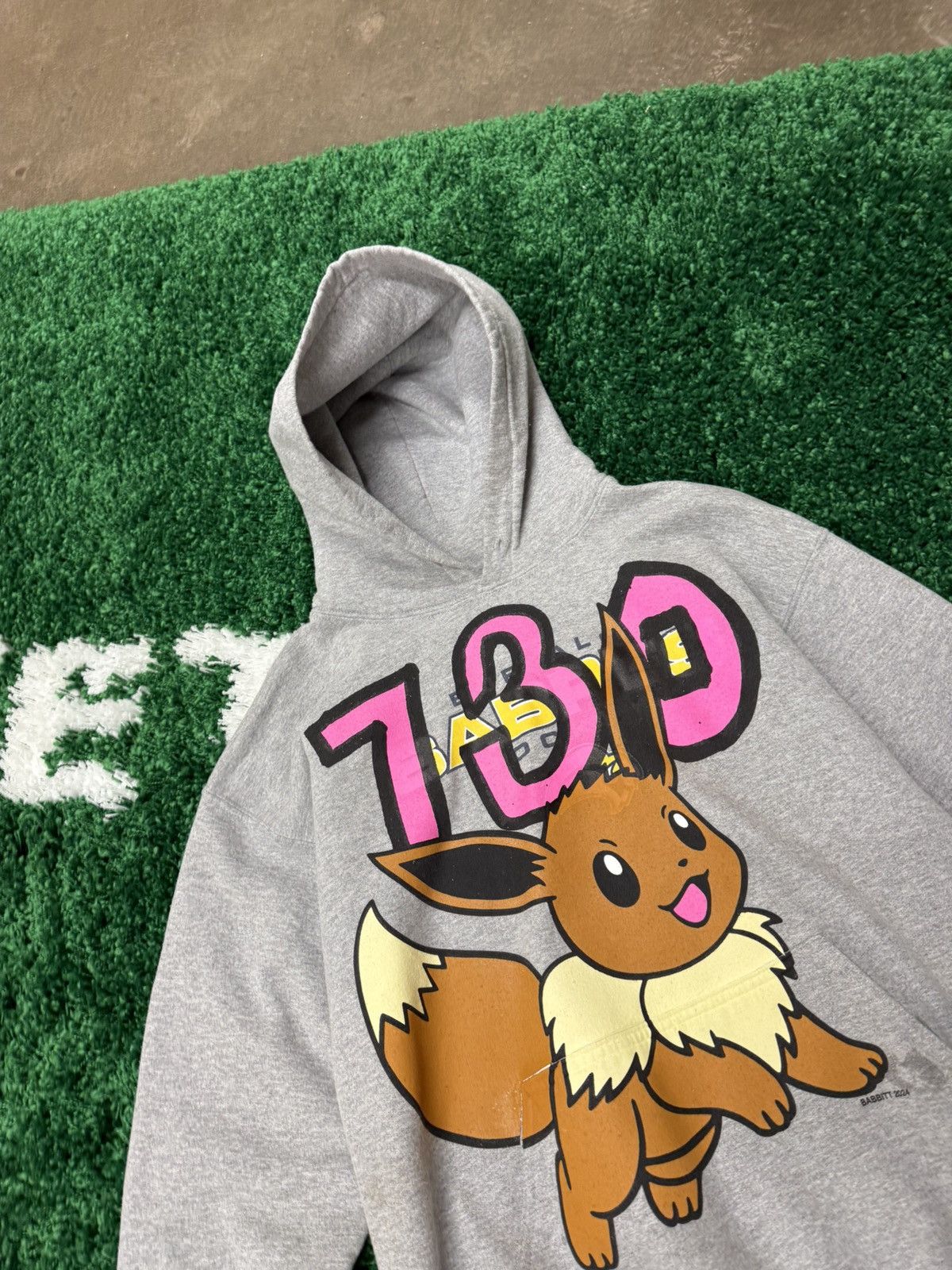 Asspizza Asspizza 730 Puff Print Eve Hoodie Grey Small Size US S / EU 44-46 / 1 - 5 Thumbnail