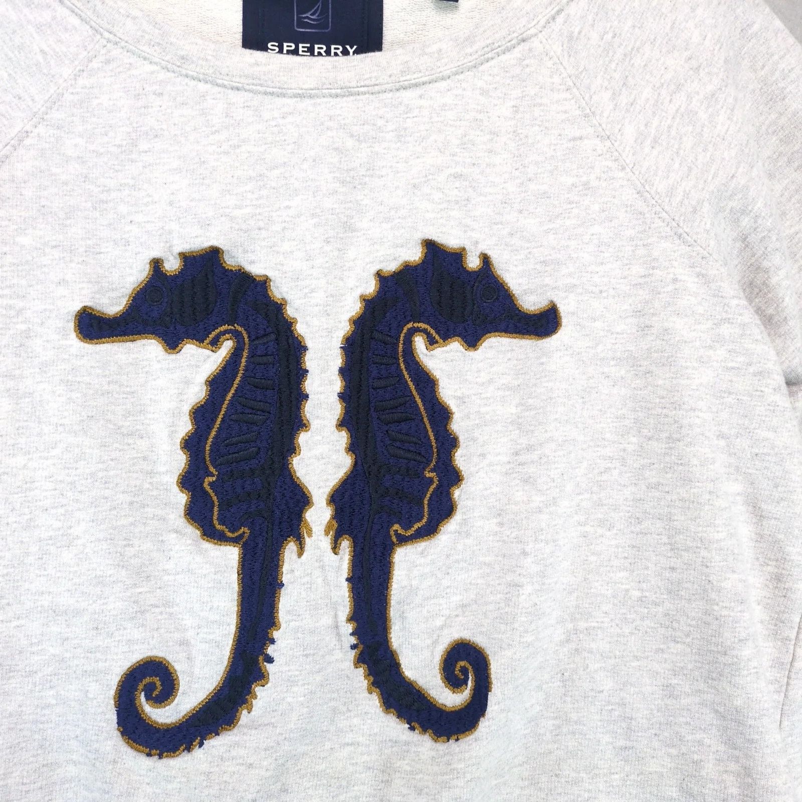 Sperry Sperry Top-Sider Seahorse Gray Pullover Sweatshirt Women's M Size M / US 6-8 / IT 42-44 - 4 Thumbnail