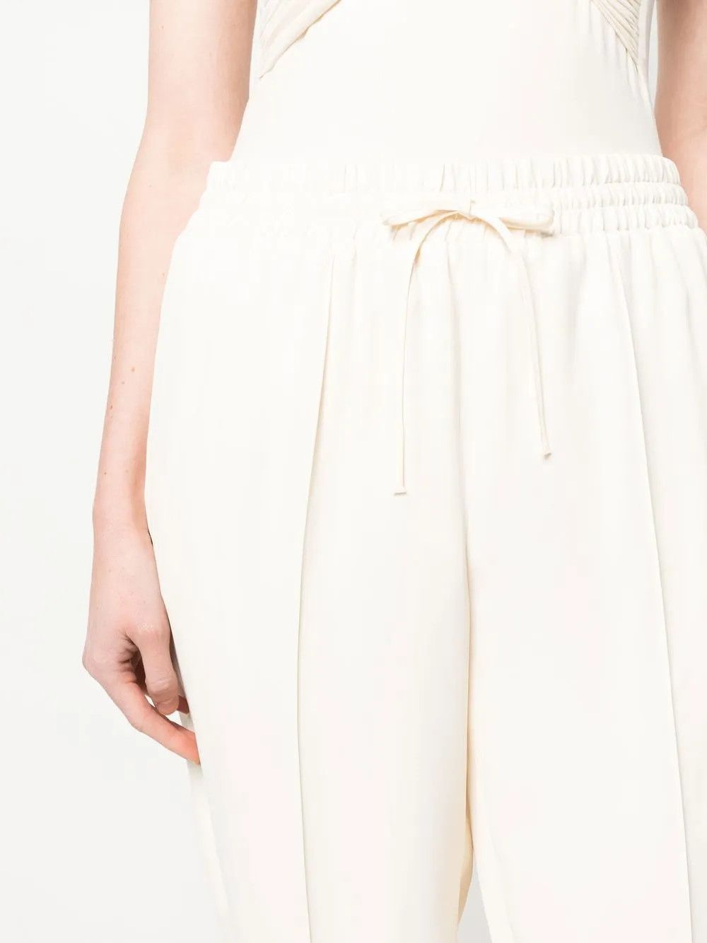 Jil Sander o1y1025 Jogger in White Size 27" / US 4 / IT 40 - 4 Thumbnail