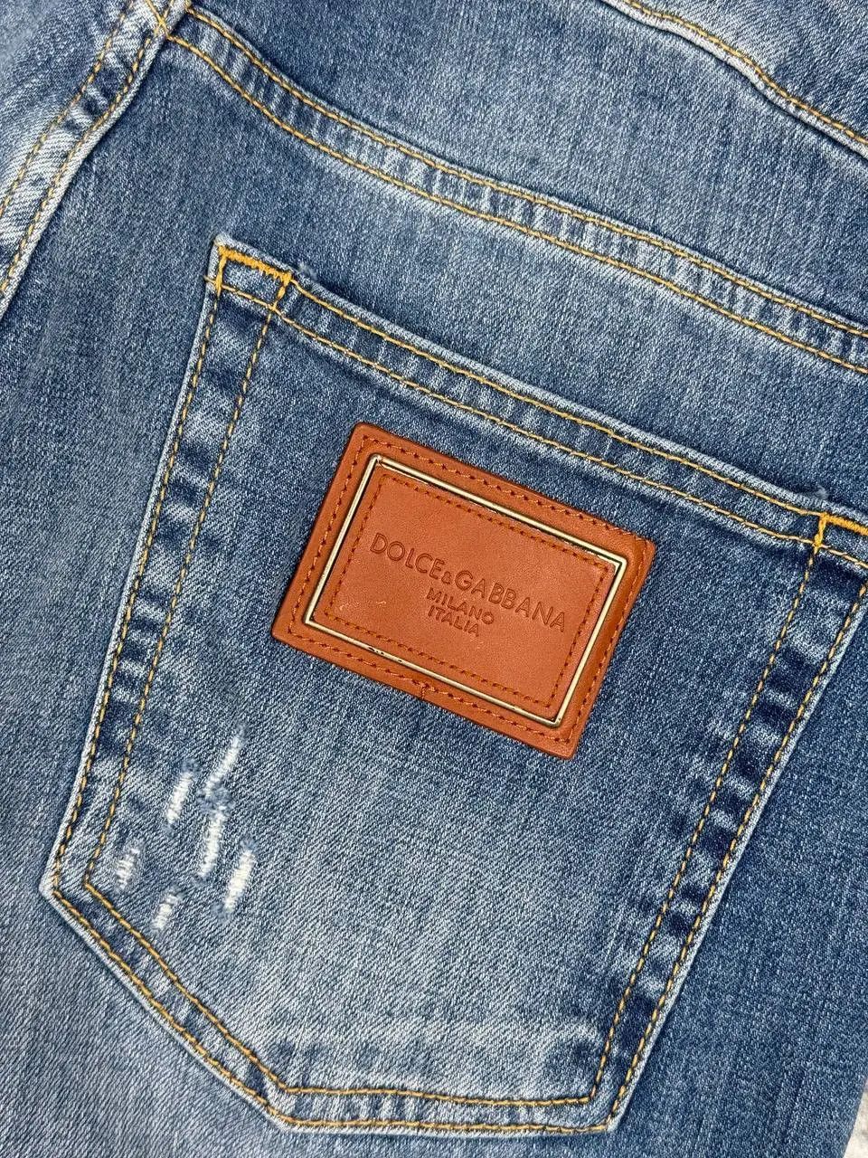 Dolce & Gabbana NEW Dolce Gabbana Metal Logo Denim Jeans Slim Fit Size US 32 / EU 48 - 3 Thumbnail